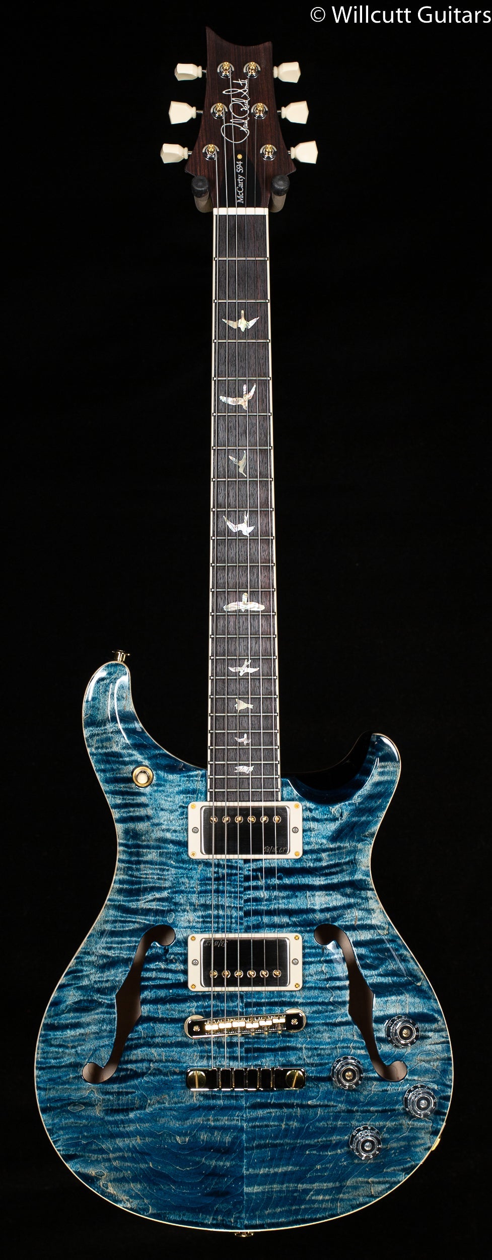 PRS McCarty 594 Hollowbody II Faded Whale Blue 10 Top (437)