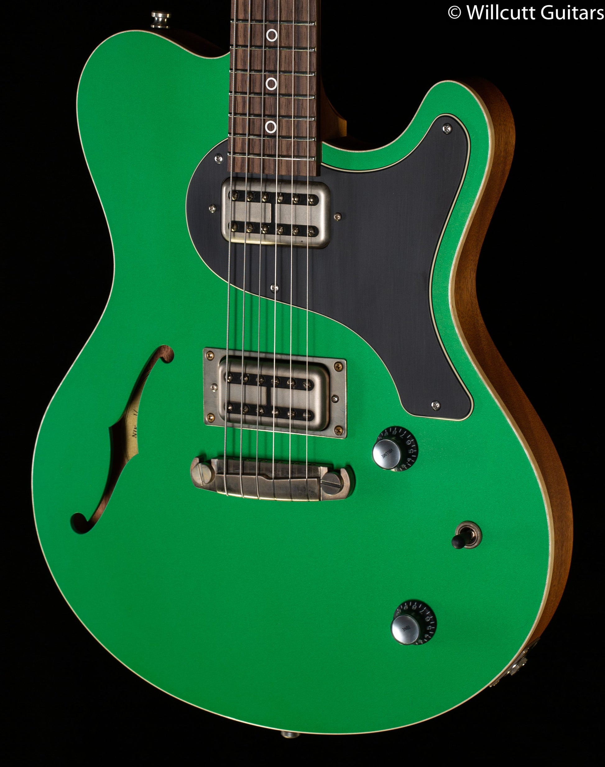 Nik Huber Surfmeister Semi-Hollow Green Metallic