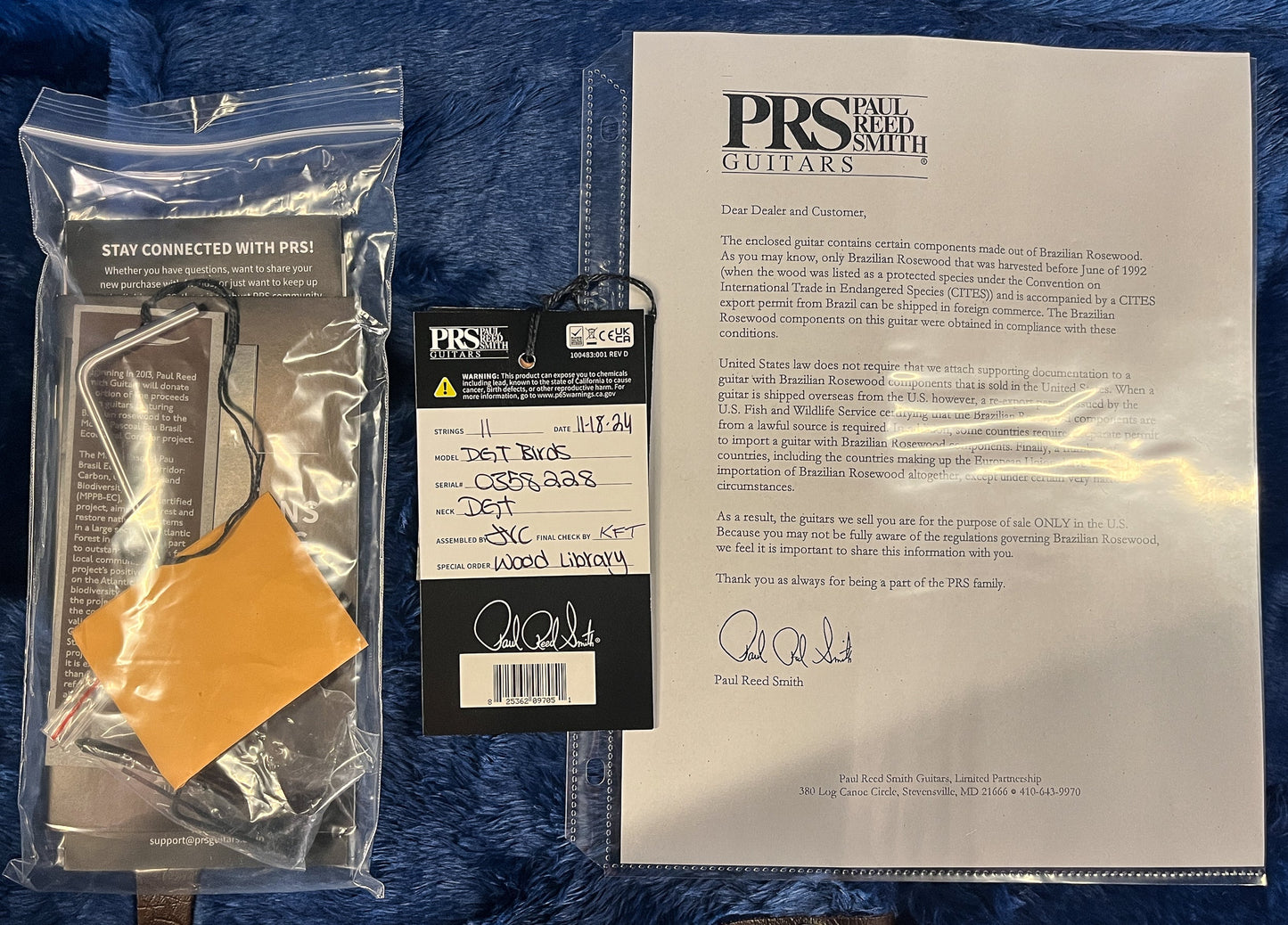 PRS Wood Library DGT Gold Top Brazilian (228)