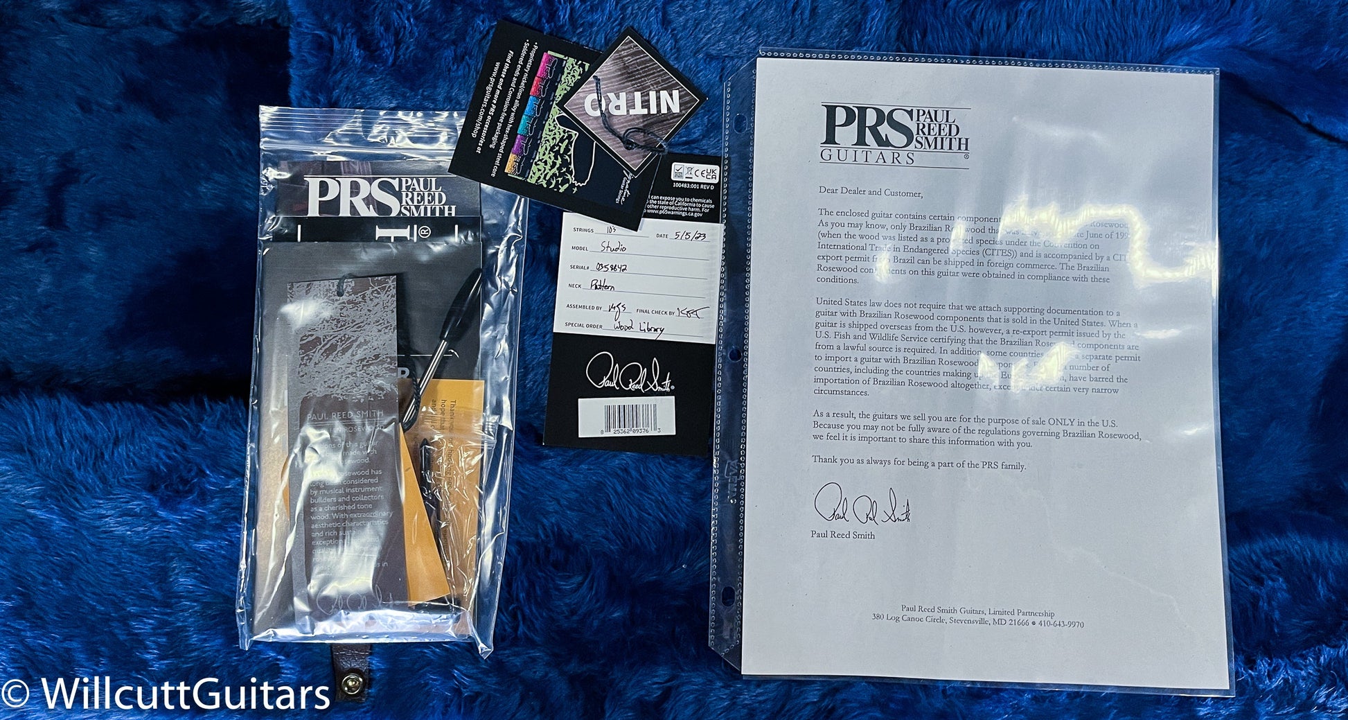 PRS Wood Library Studio Santana Yellow 10 Top Torrefied Maple Neck (842)
