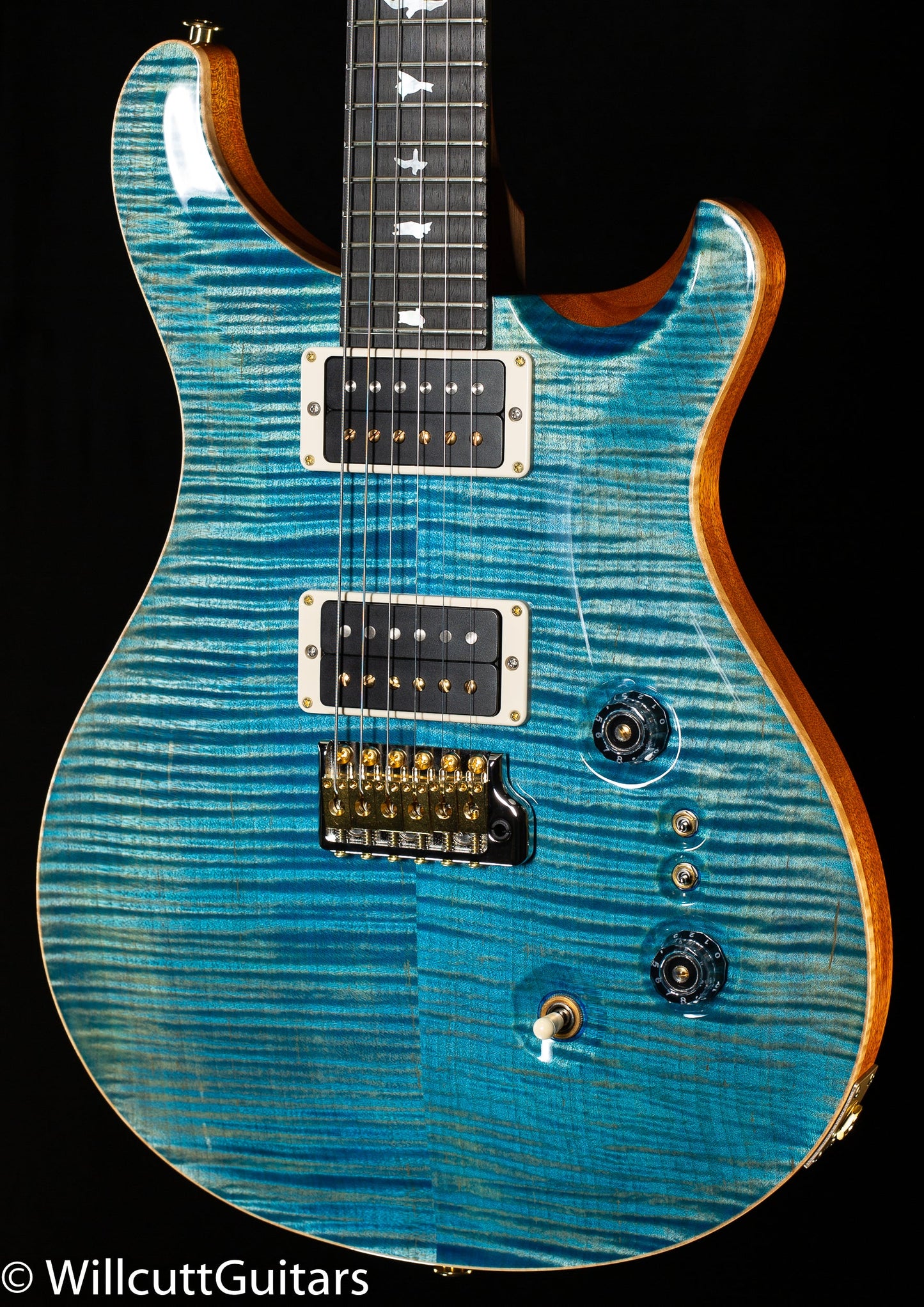 PRS Wood Library Custom 24-08 Aquableux 10 Top Rosewood Neck (947)