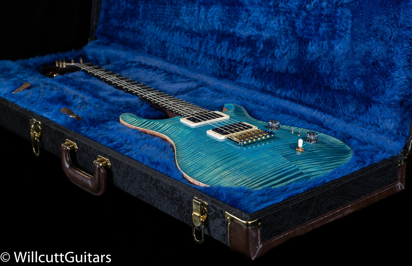 PRS Wood Library Custom 24-08 Aquableux 10 Top Rosewood Neck (947)