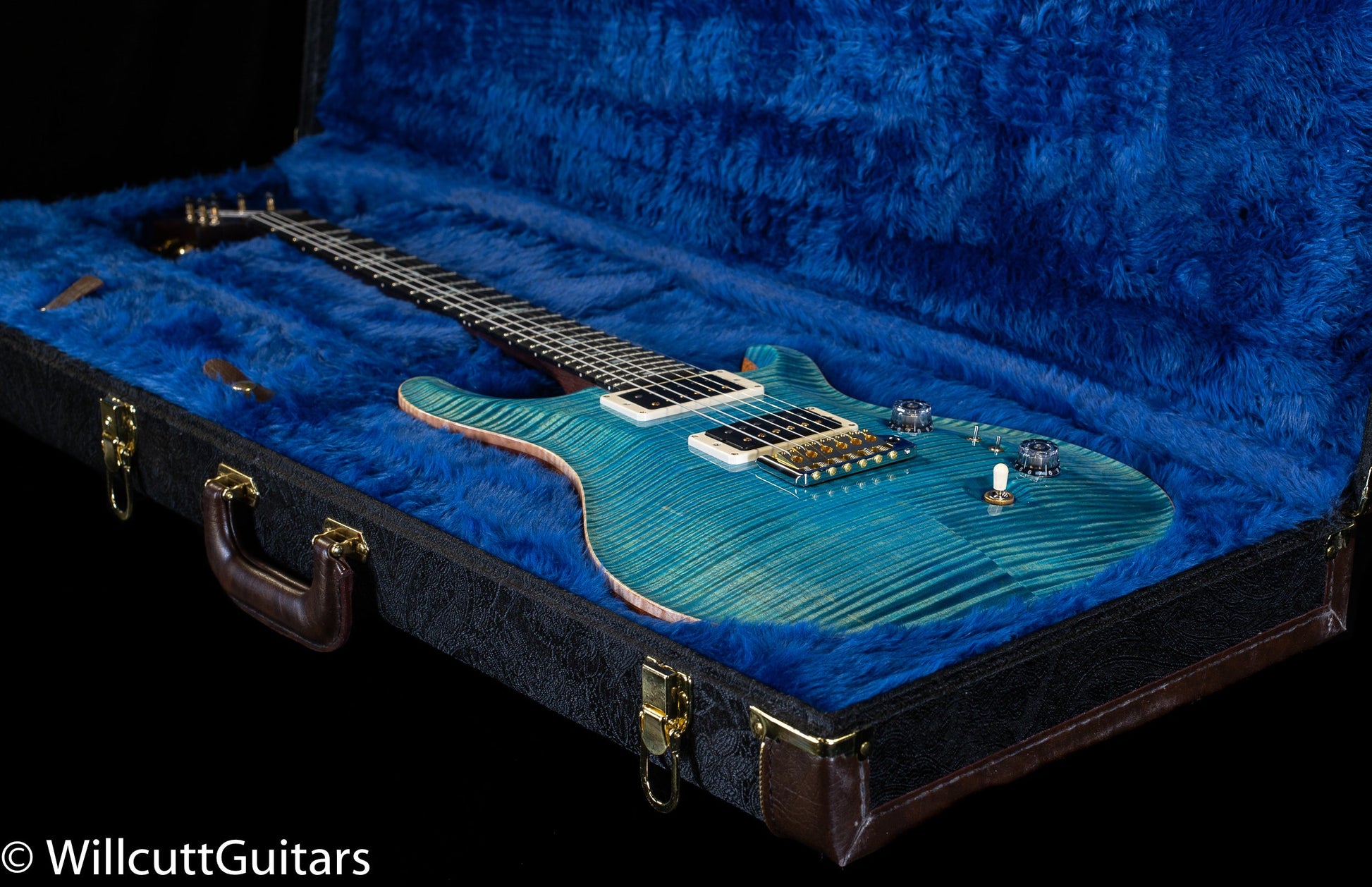 PRS Wood Library Custom 24-08 Aquableux 10 Top Rosewood Neck (947)