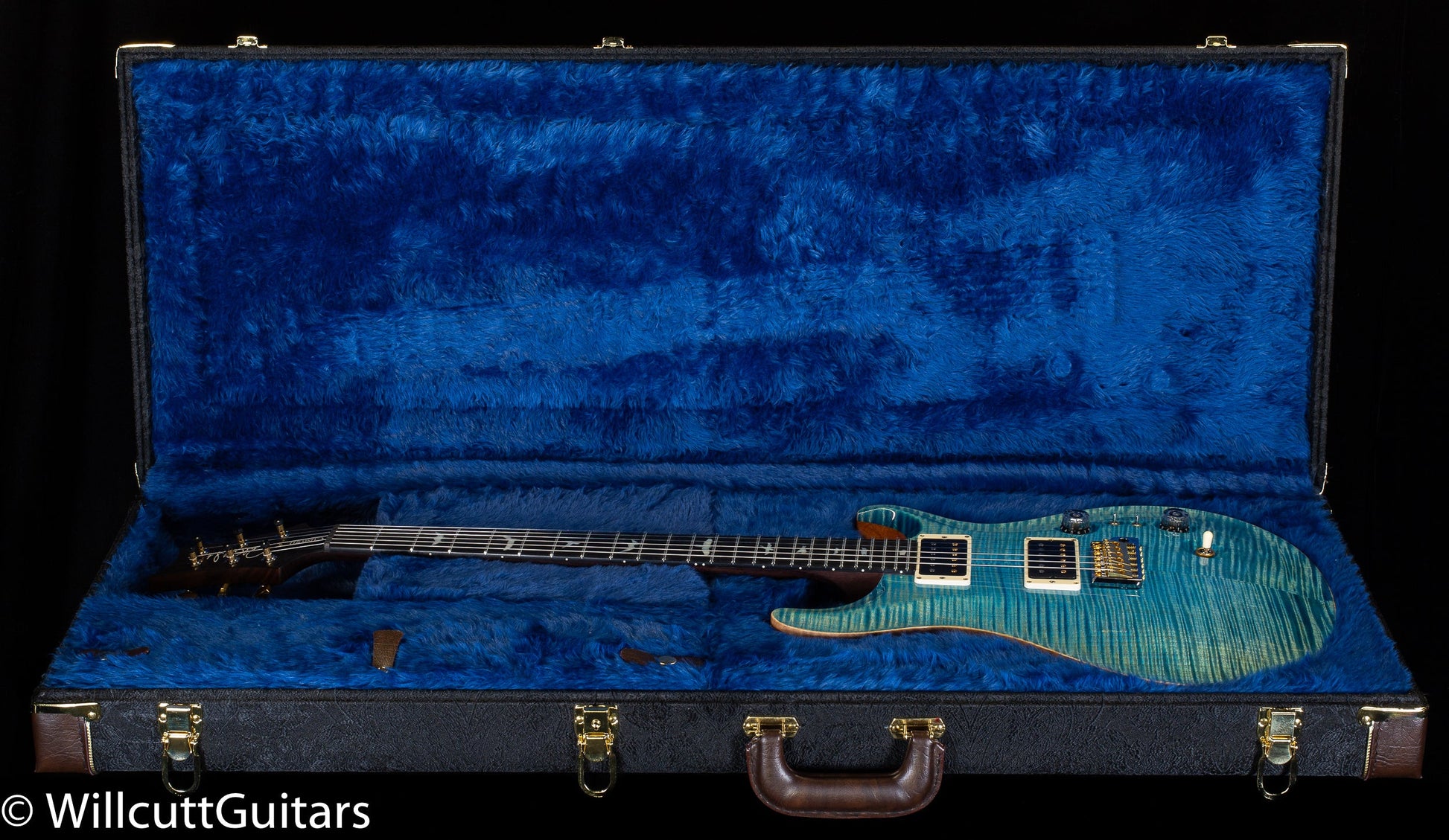 PRS Wood Library Custom 24-08 Aquableux 10 Top Rosewood Neck (947)