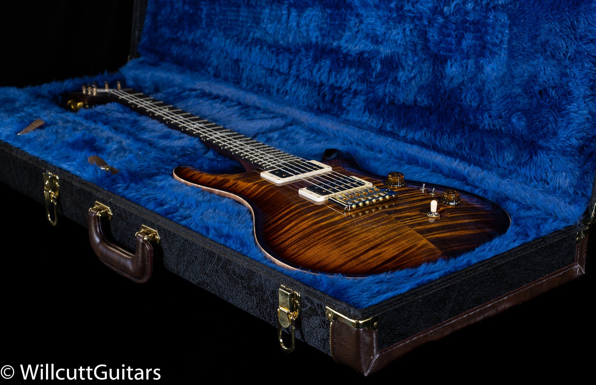 PRS Wood Library Custom 24-08 Black Gold Burst 10 Top Rosewood Neck (950)