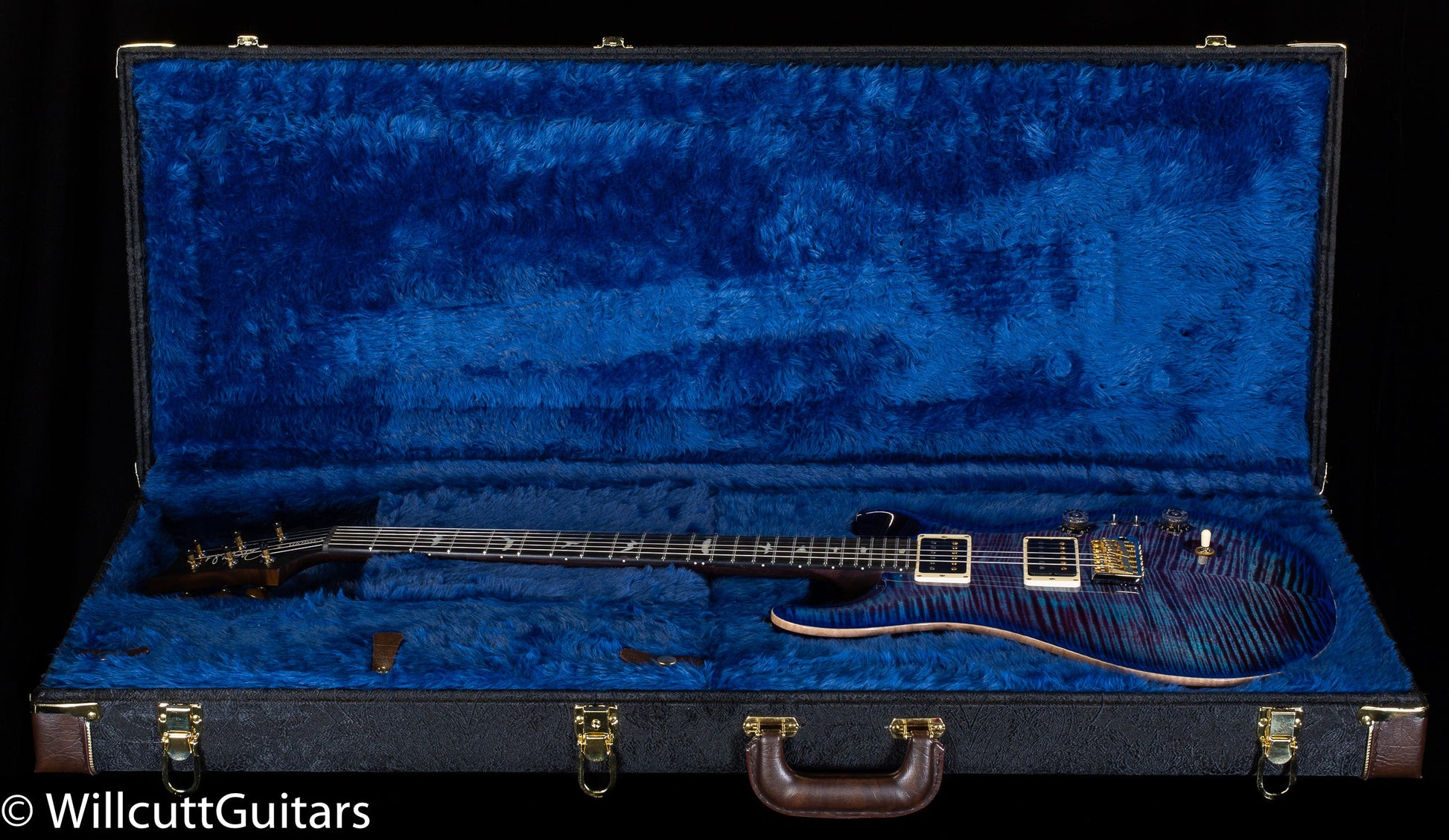 PRS Wood Library Custom 24-08 Violet Blue Burst 10 Top Rosewood Neck (951)