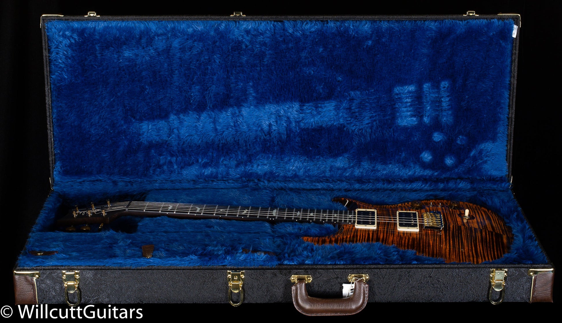 PRS Wood Library Custom 24-08 Orange Tiger 10 Top Rosewood Neck (952)