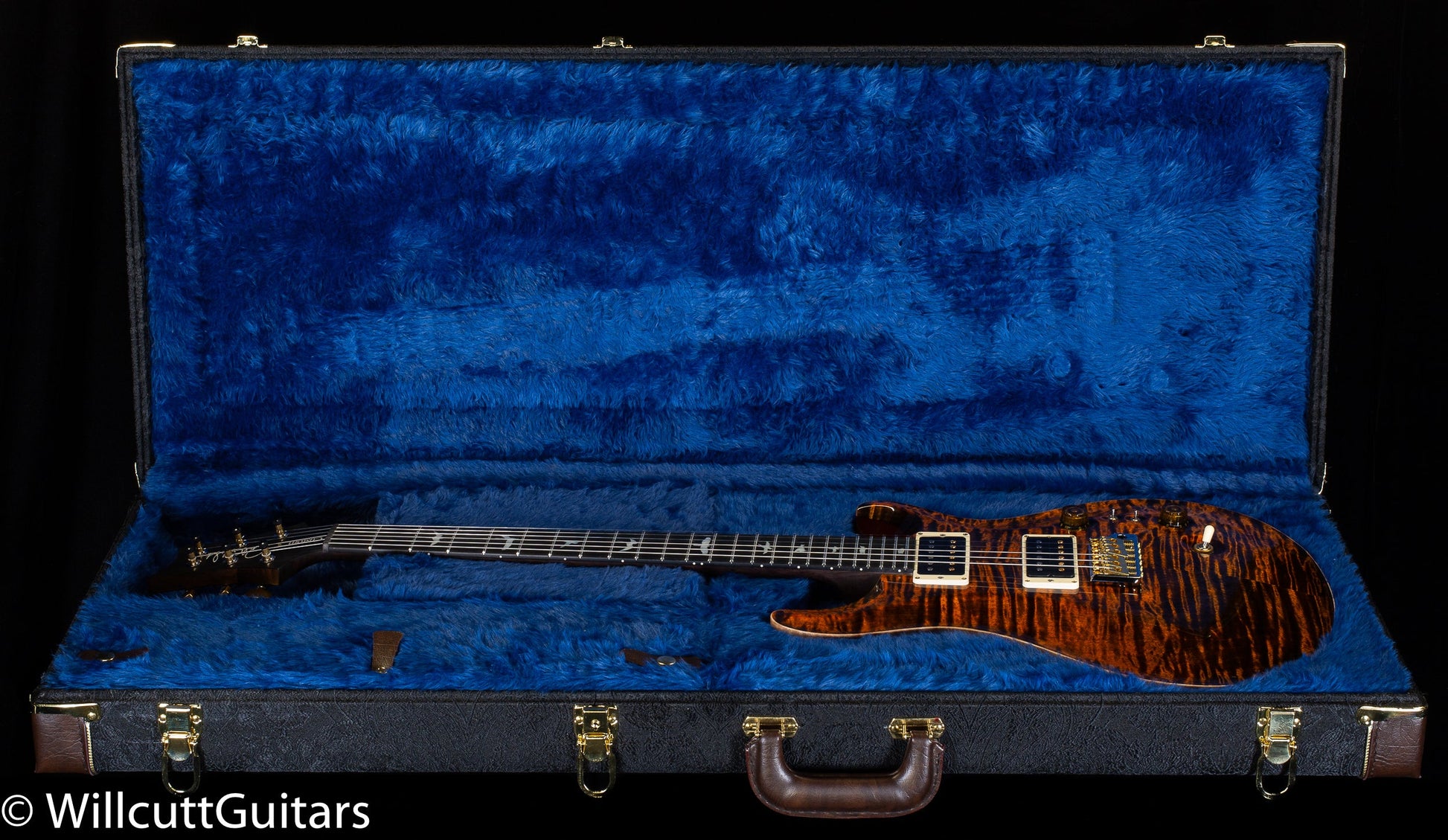PRS Wood Library Custom 24-08 Orange Tiger 10 Top Rosewood Neck (953)