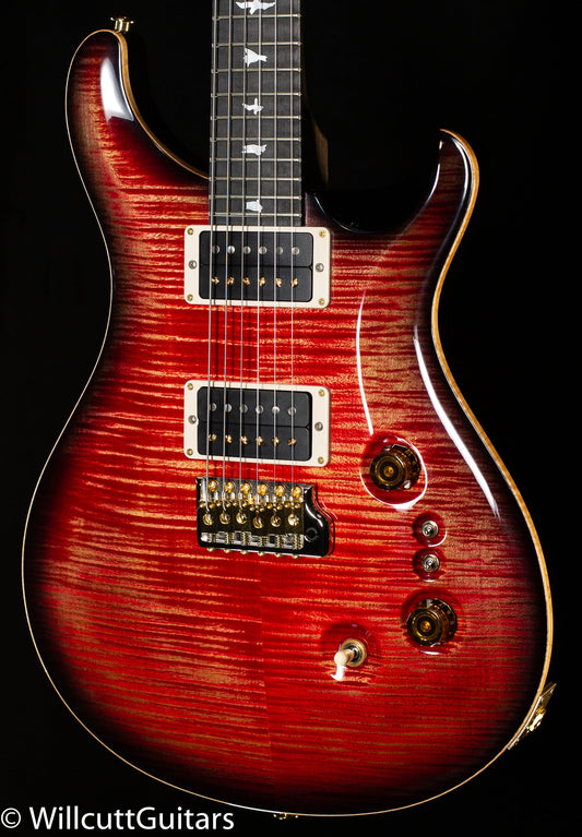 PRS Wood Library Custom 24-08 Blood Orange Smokeburst 10 Top Rosewood Neck (954)