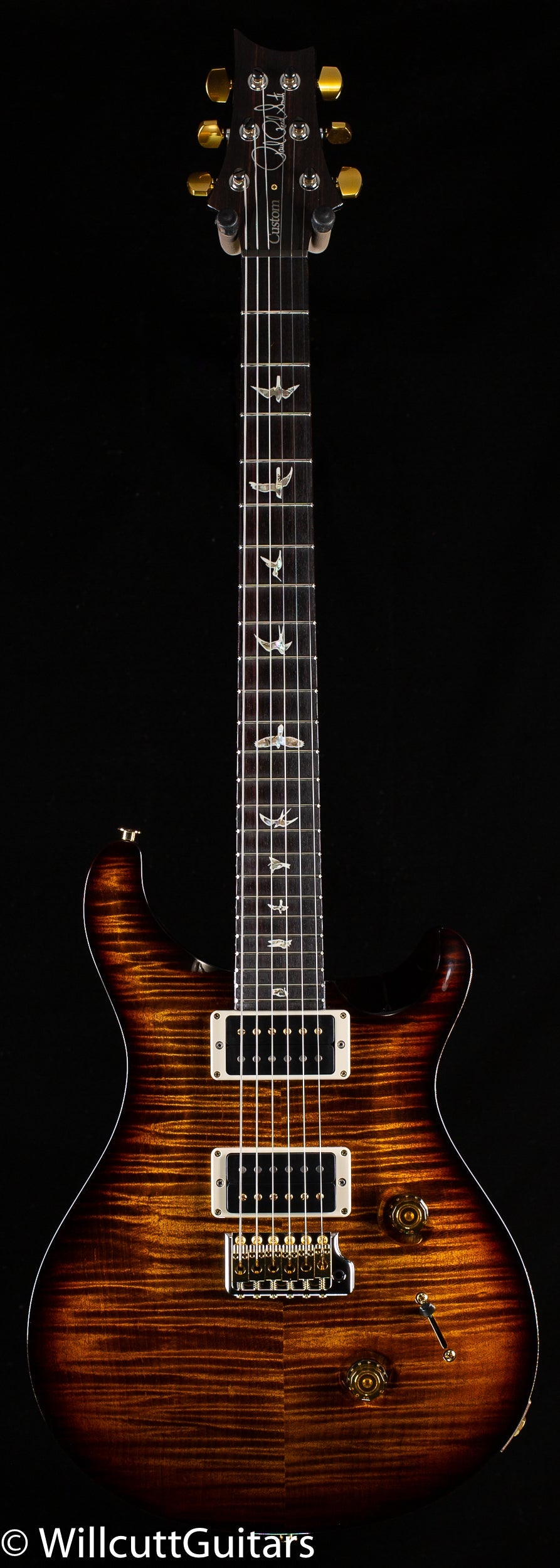 PRS Custom 24 Black Gold Wraparound 10 Top (060)