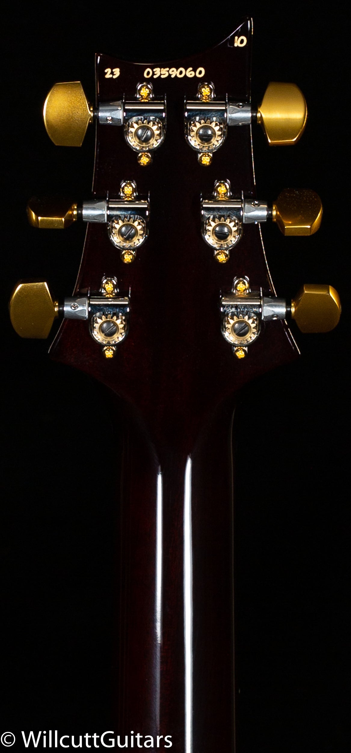 PRS Custom 24 Black Gold Wraparound 10 Top (060)