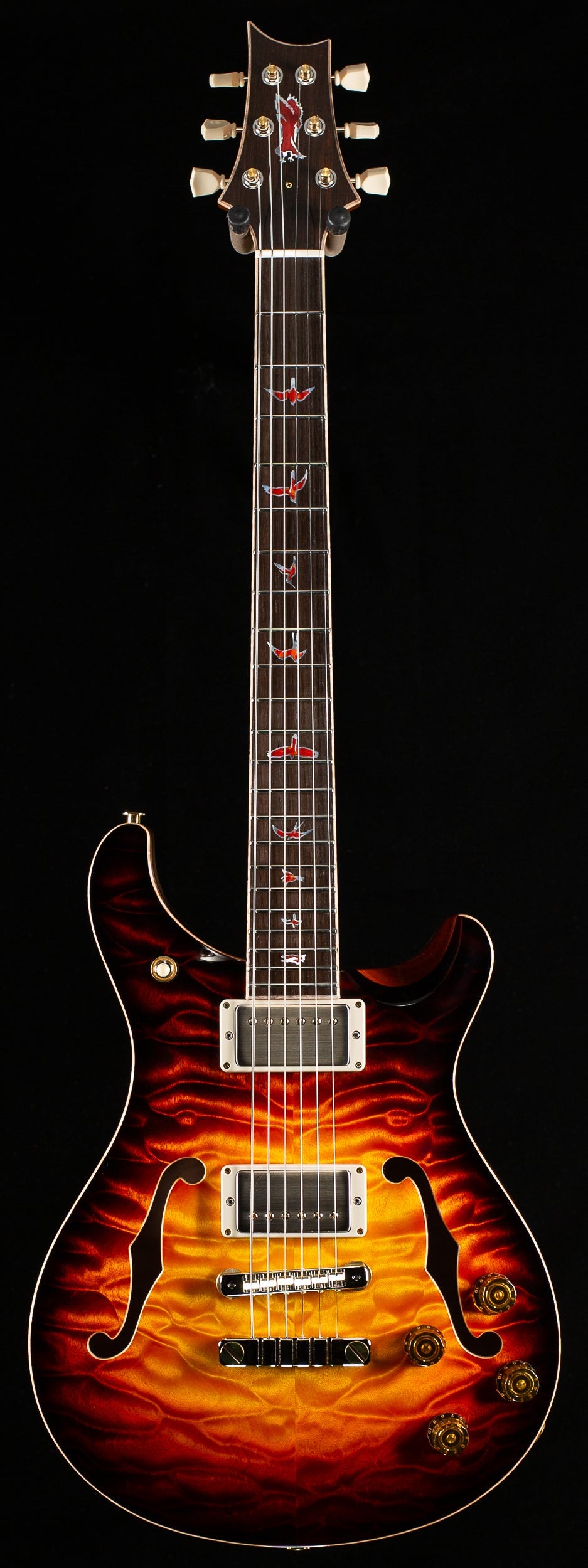 PRS Private Stock 10256 Archtop II 594 Electric Tiger Glow Smokeburst (975)