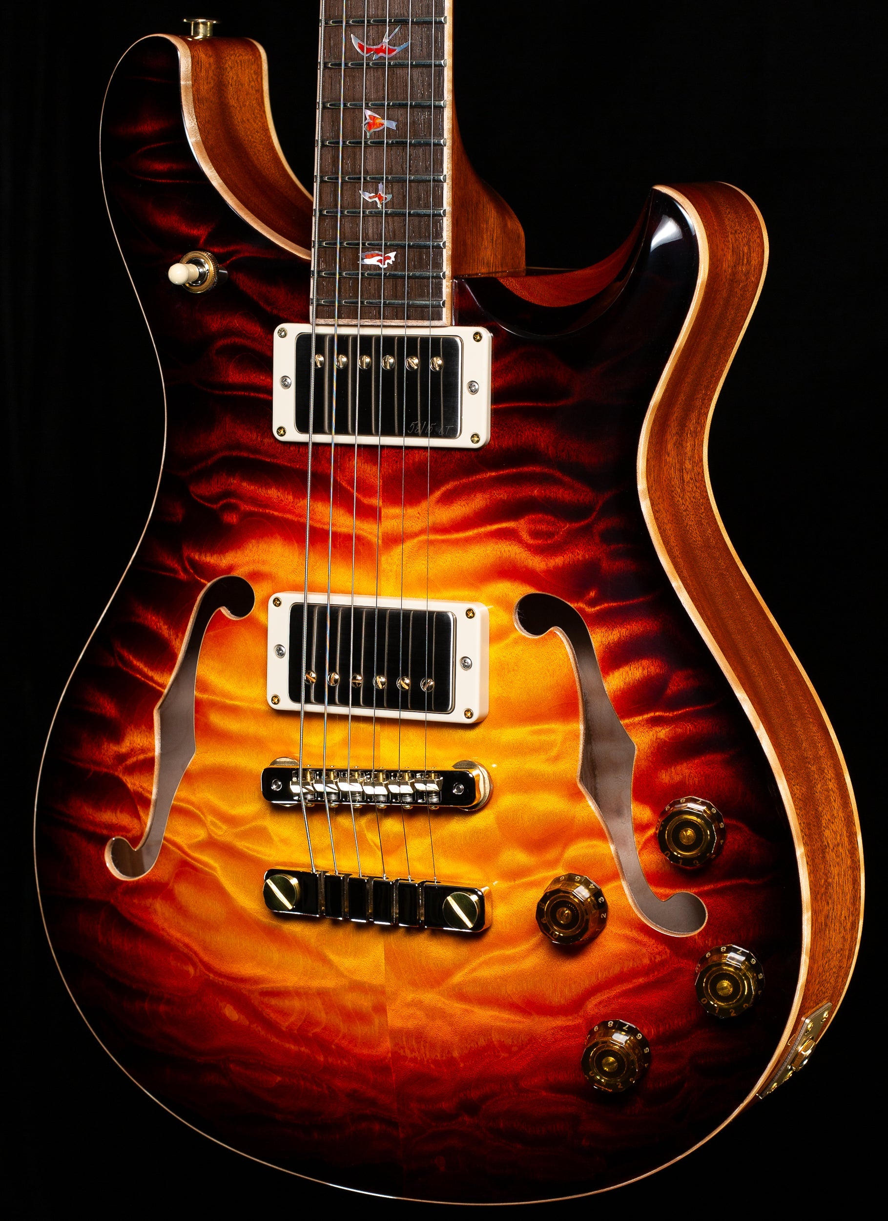PRS Private Stock 10256 Archtop II 594 Electric Tiger Glow Smokeburst (975)