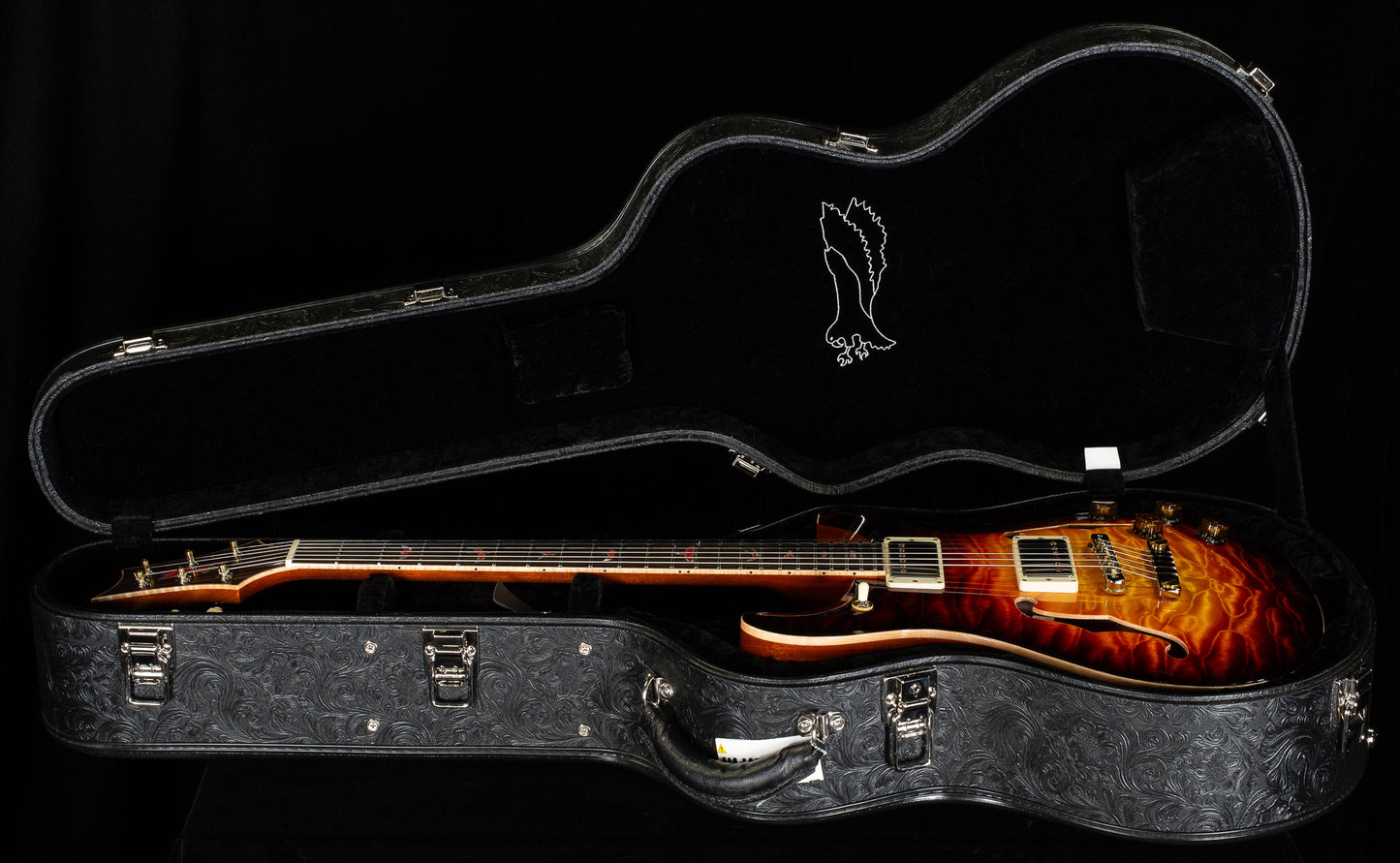PRS Private Stock 10256 Archtop II 594 Electric Tiger Glow Smokeburst (975)