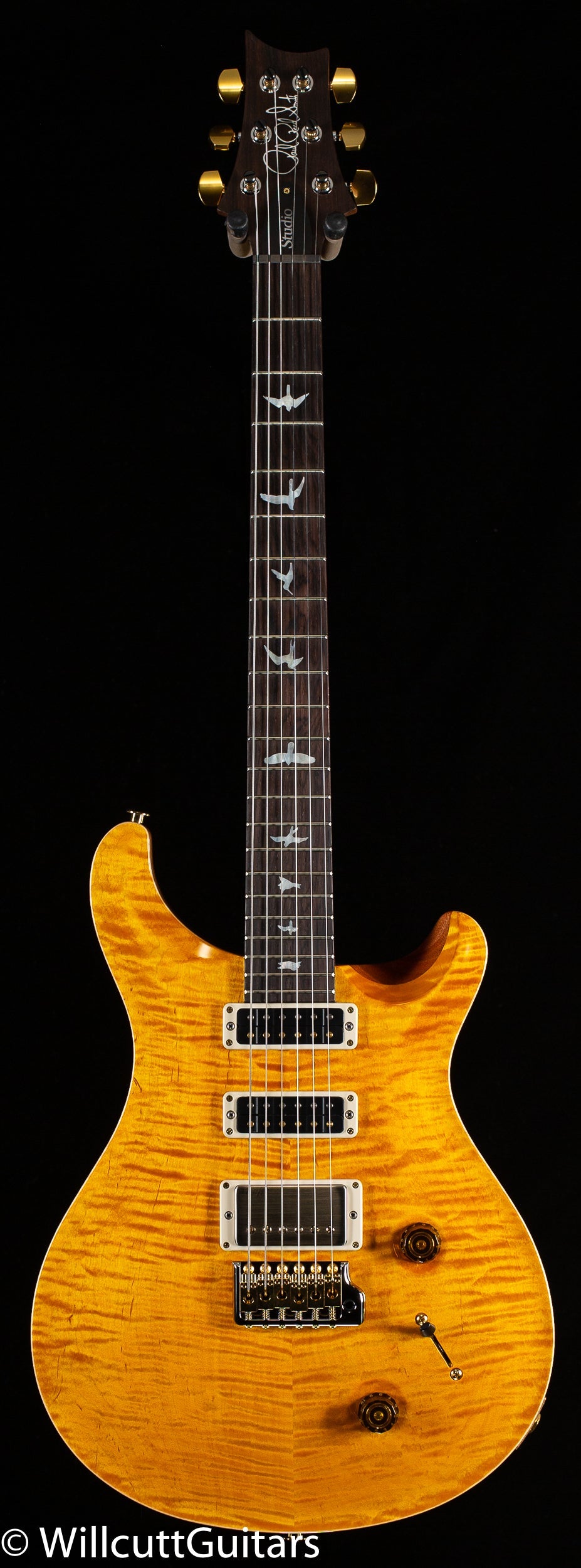 PRS Wood Library Studio Santana Yellow 10 Top Torrefied Maple Neck (152)