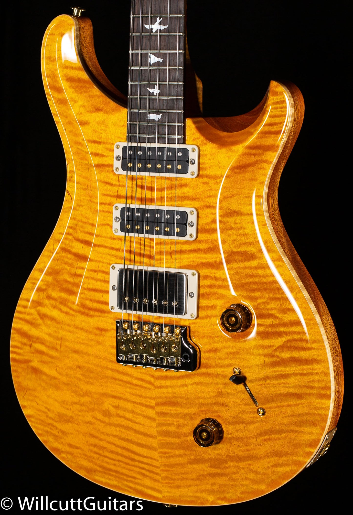 PRS Wood Library Studio Santana Yellow 10 Top Torrefied Maple Neck (152)