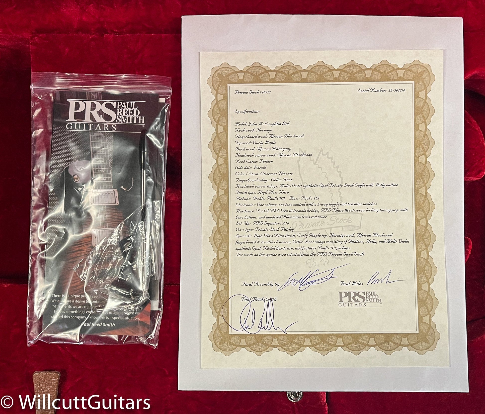 PRS Private Stock 10727 John McLaughlin Ltd Run (810)