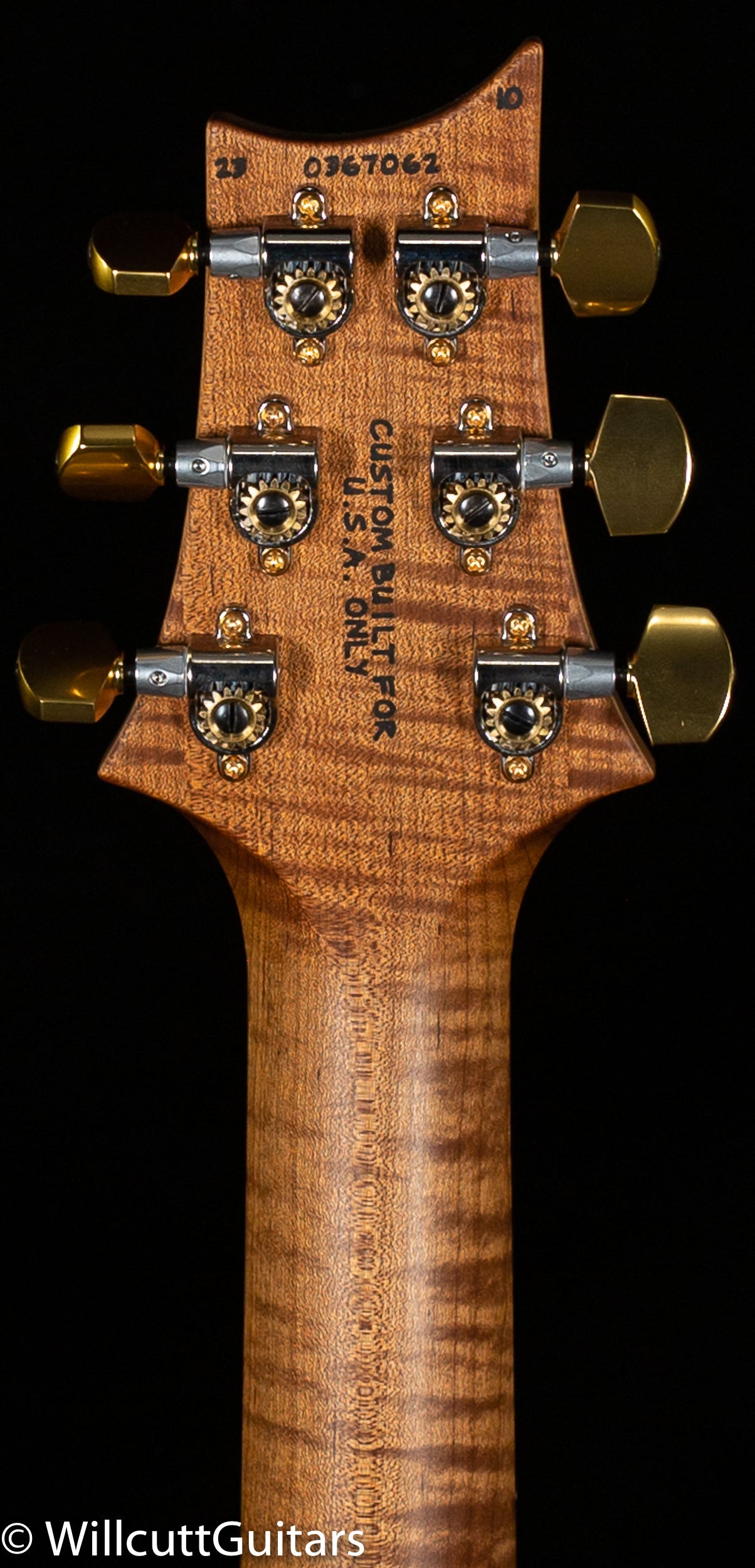 PRS Wood Library Studio Black Gold Burst 10 Top Torrefied Maple Neck (062)