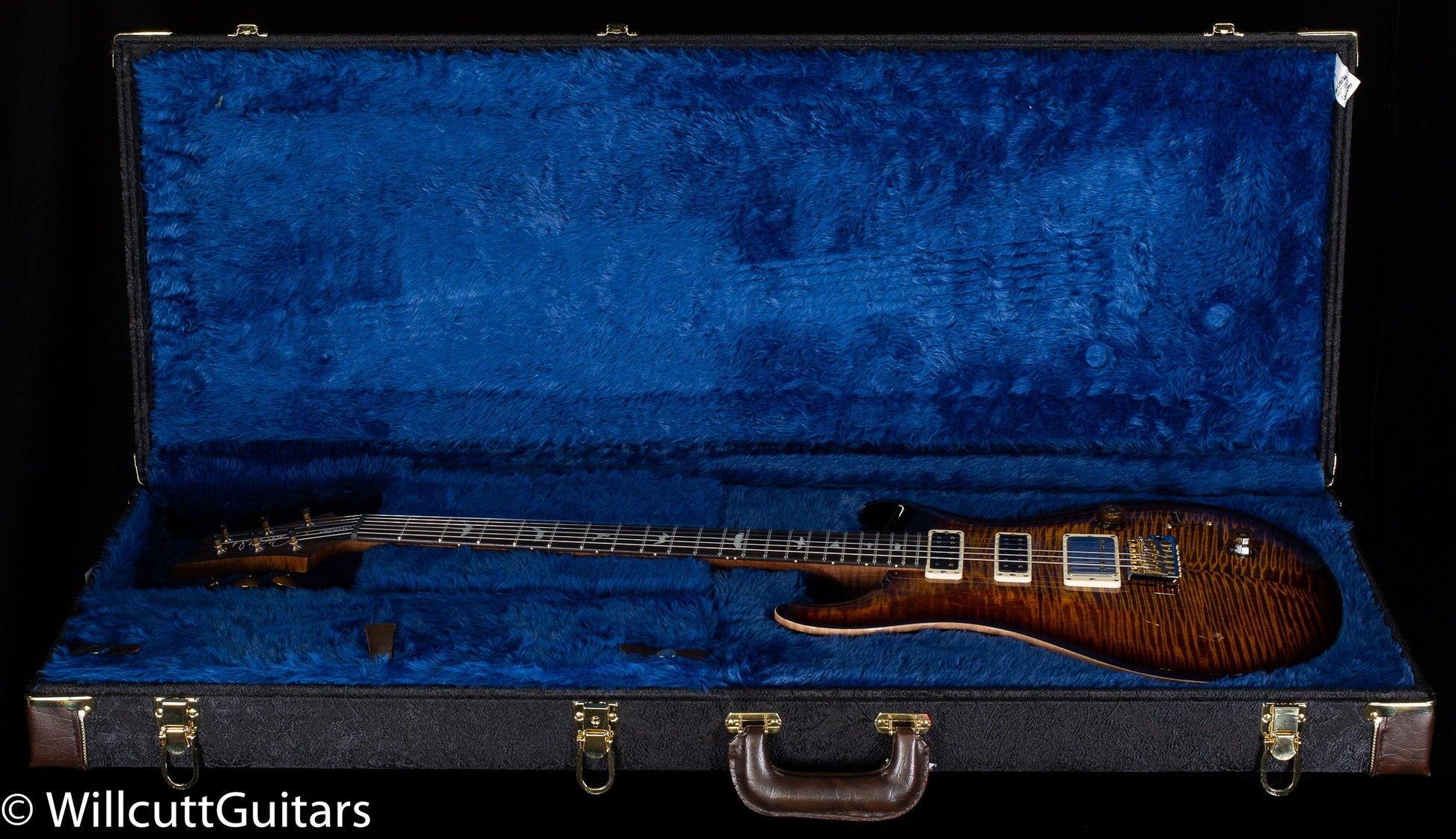 PRS Wood Library Studio Black Gold Burst 10 Top Torrefied Maple Neck (062)