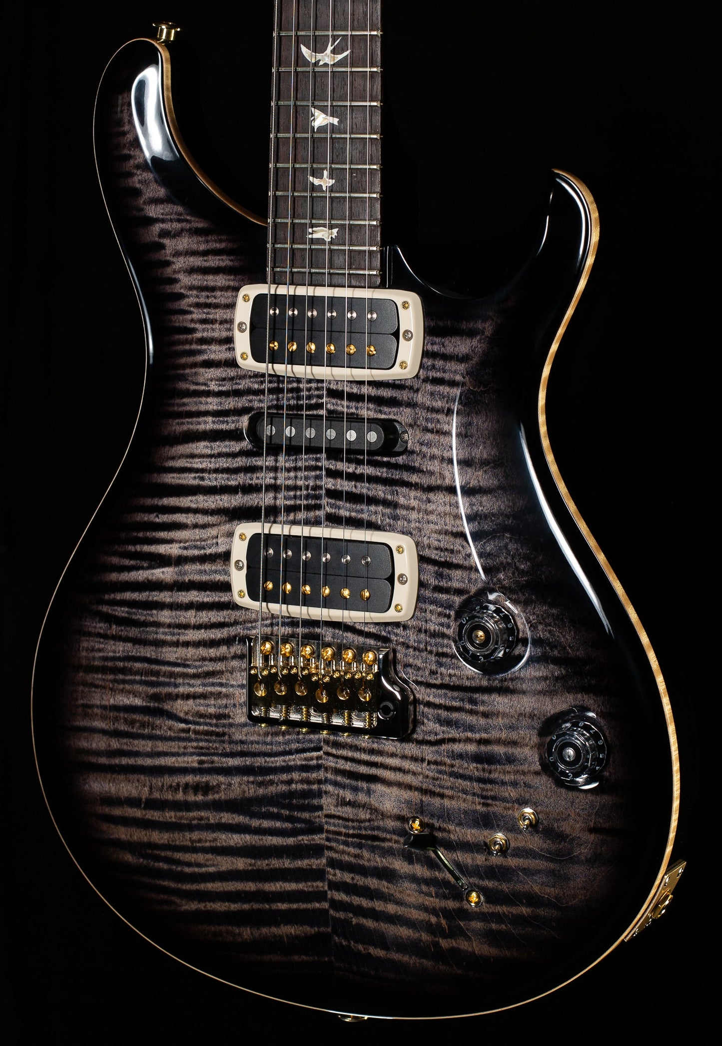 PRS Modern Eagle V Charcoal Burst 10 Top (263)