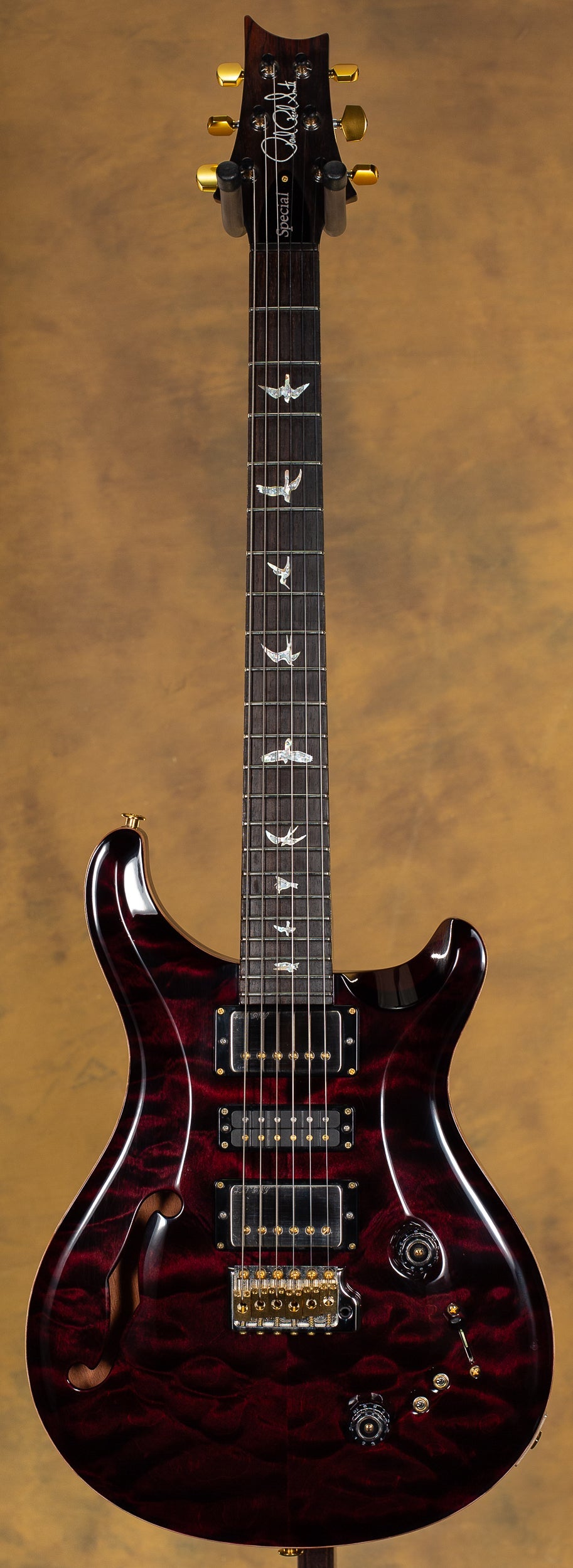 2023 PRS Wood Library Special Semi Hollow Angry Larry 10 Top Brazilian