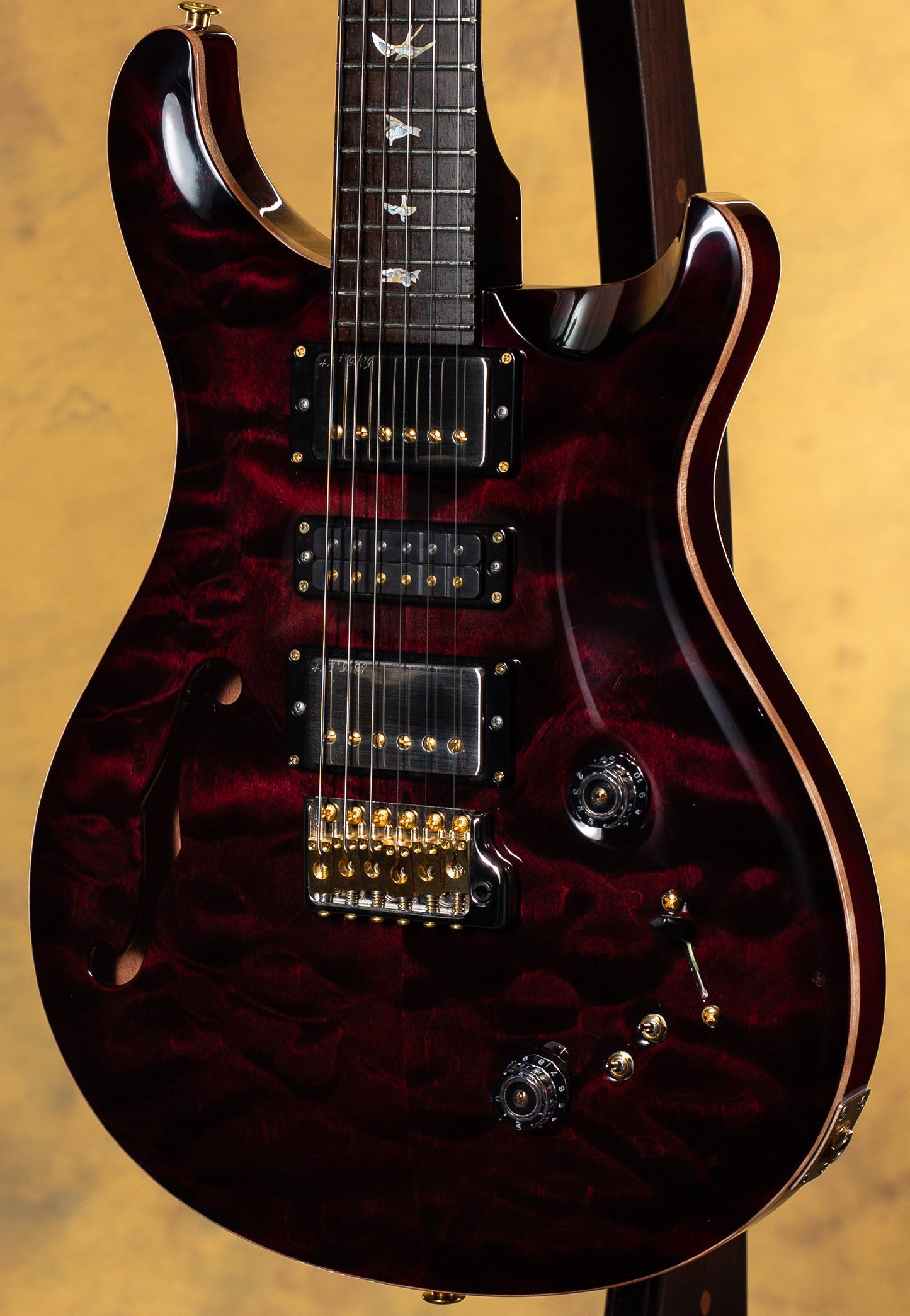 2023 PRS Wood Library Special Semi Hollow Angry Larry 10 Top Brazilian