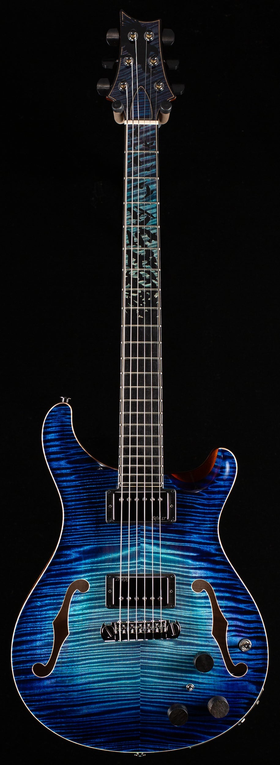 PRS Private Stock 10800 Hollowbody II Piezo Birds of a Feather Aqua Violet Glow (319)