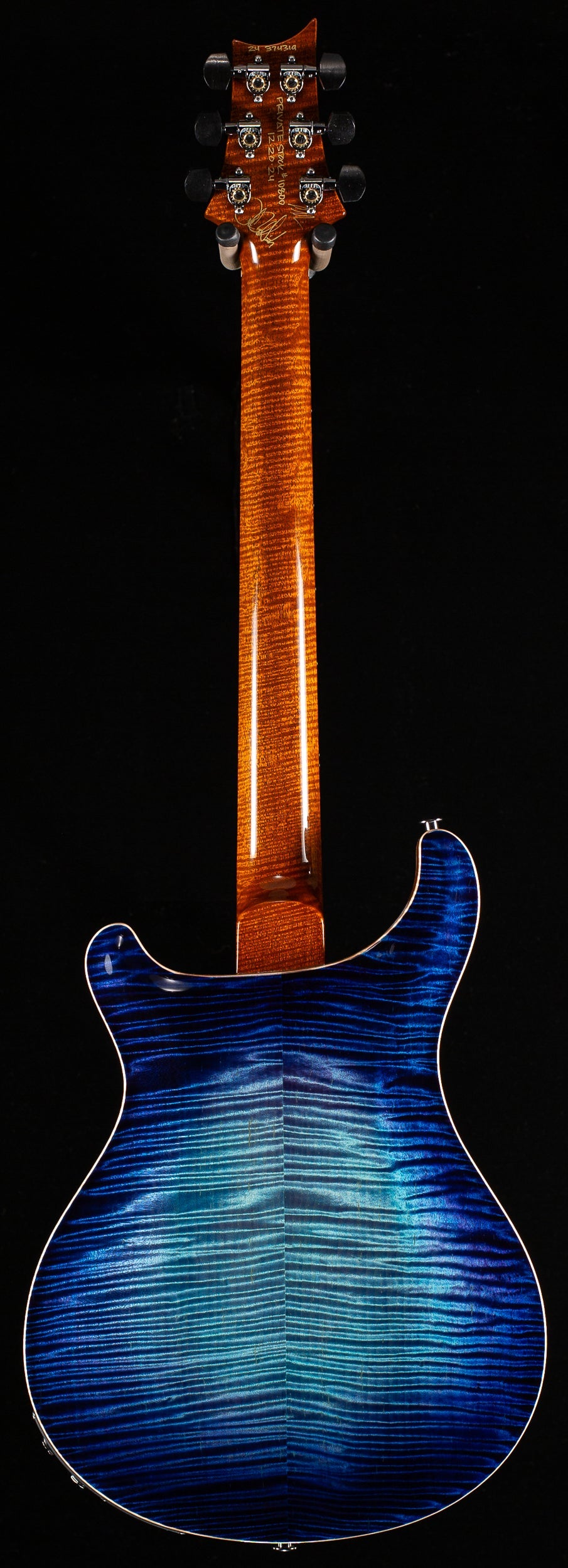 PRS Private Stock 10800 Hollowbody II Piezo Birds of a Feather Aqua Violet Glow (319)