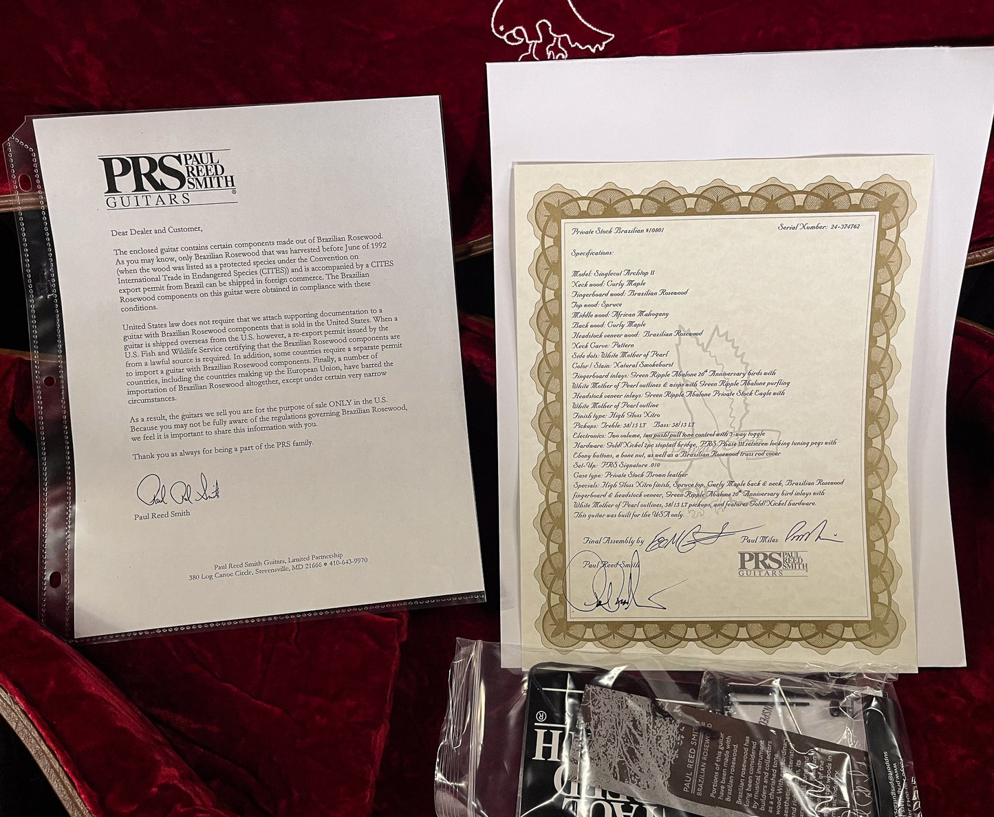 PRS Private Stock 10801 SC Archtop (762)