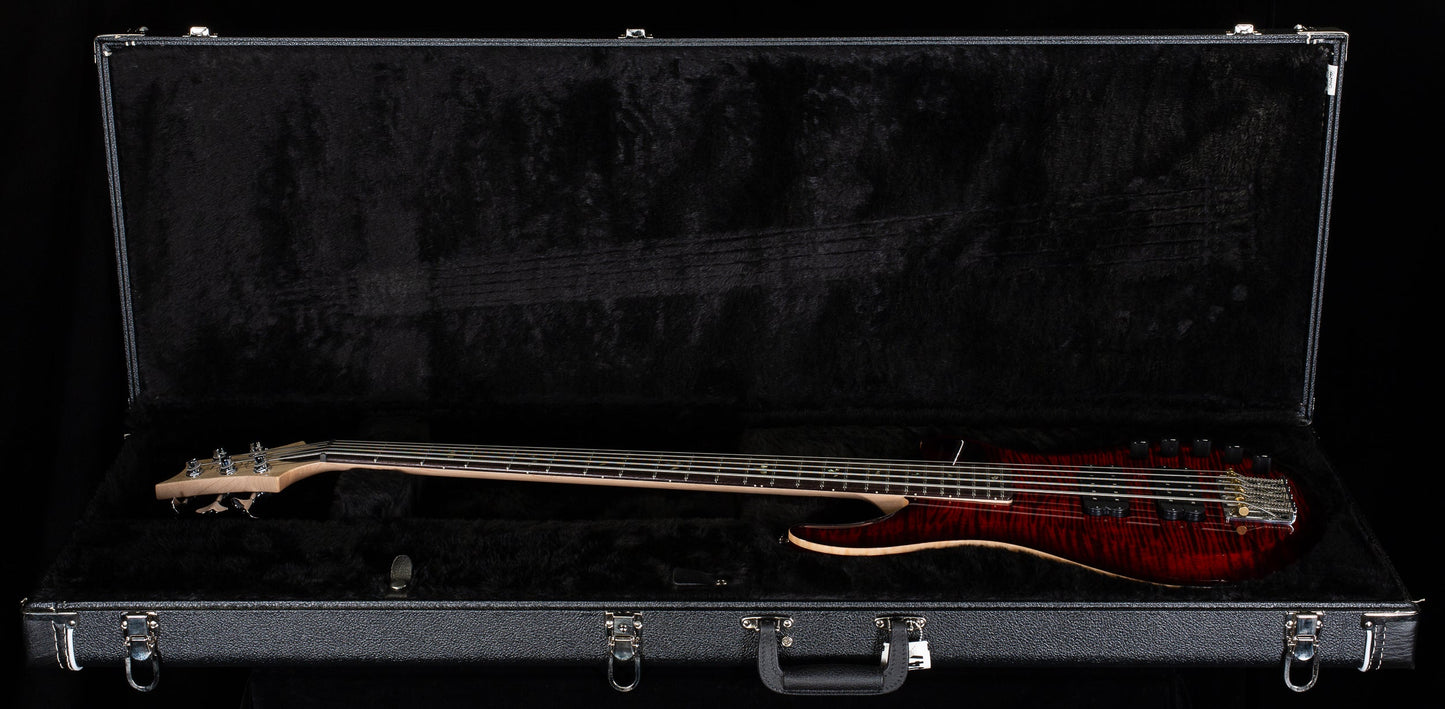 PRS Grainger 5 String Bass Fire Red Burst 10 Top (955)