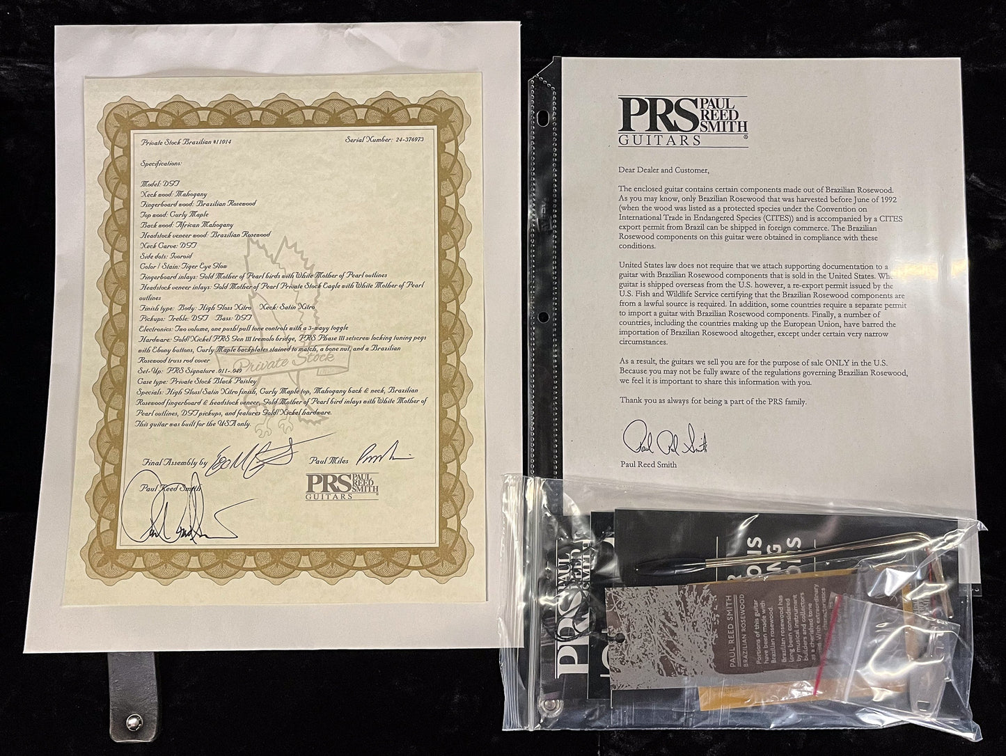 PRS Private Stock 11014 DGT Tiger Eye Glow (973)