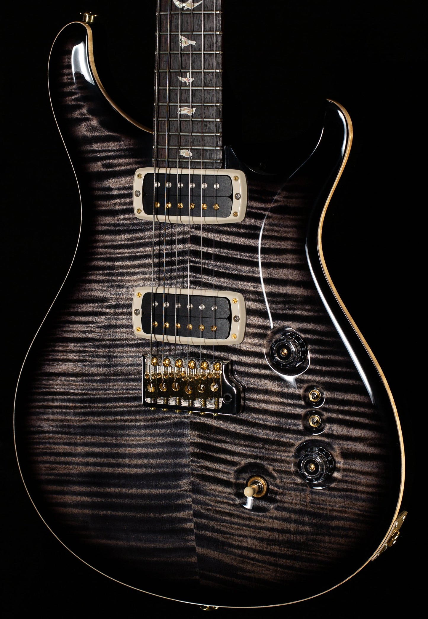 PRS Custom 24-08 Charcoal Burst 10 Top (830)