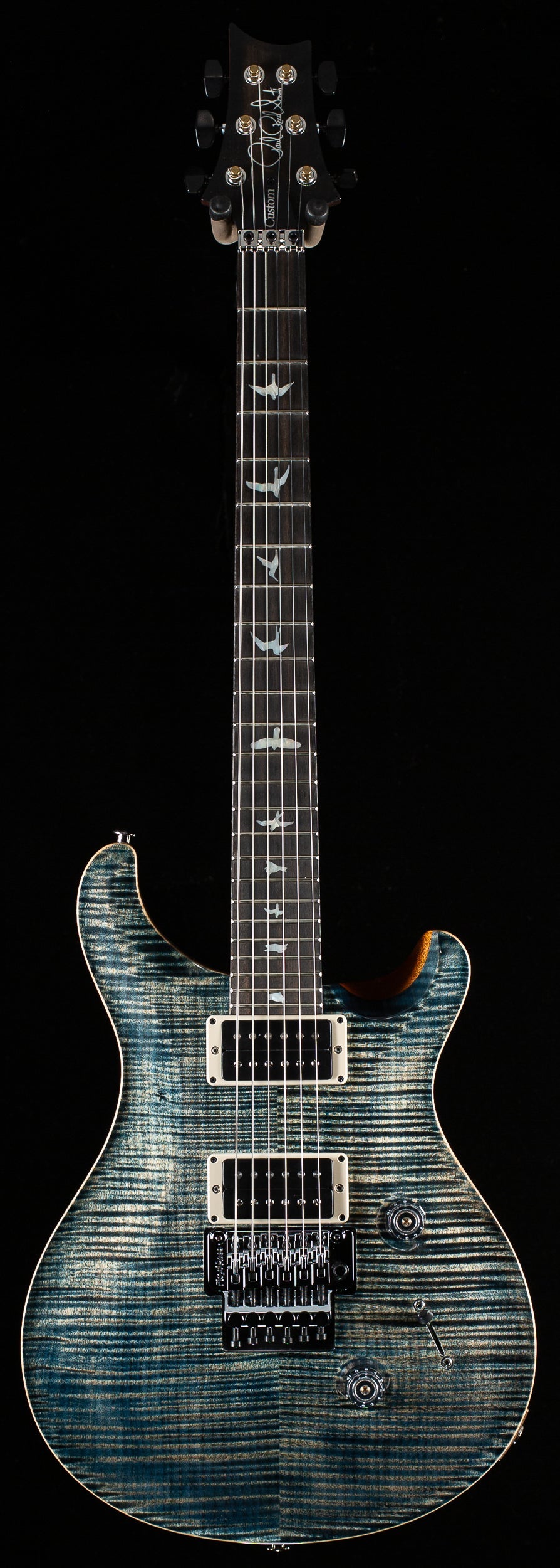 PRS Wood Library Custom 24 Floyd Faded Whale Blue 10 Top (528)