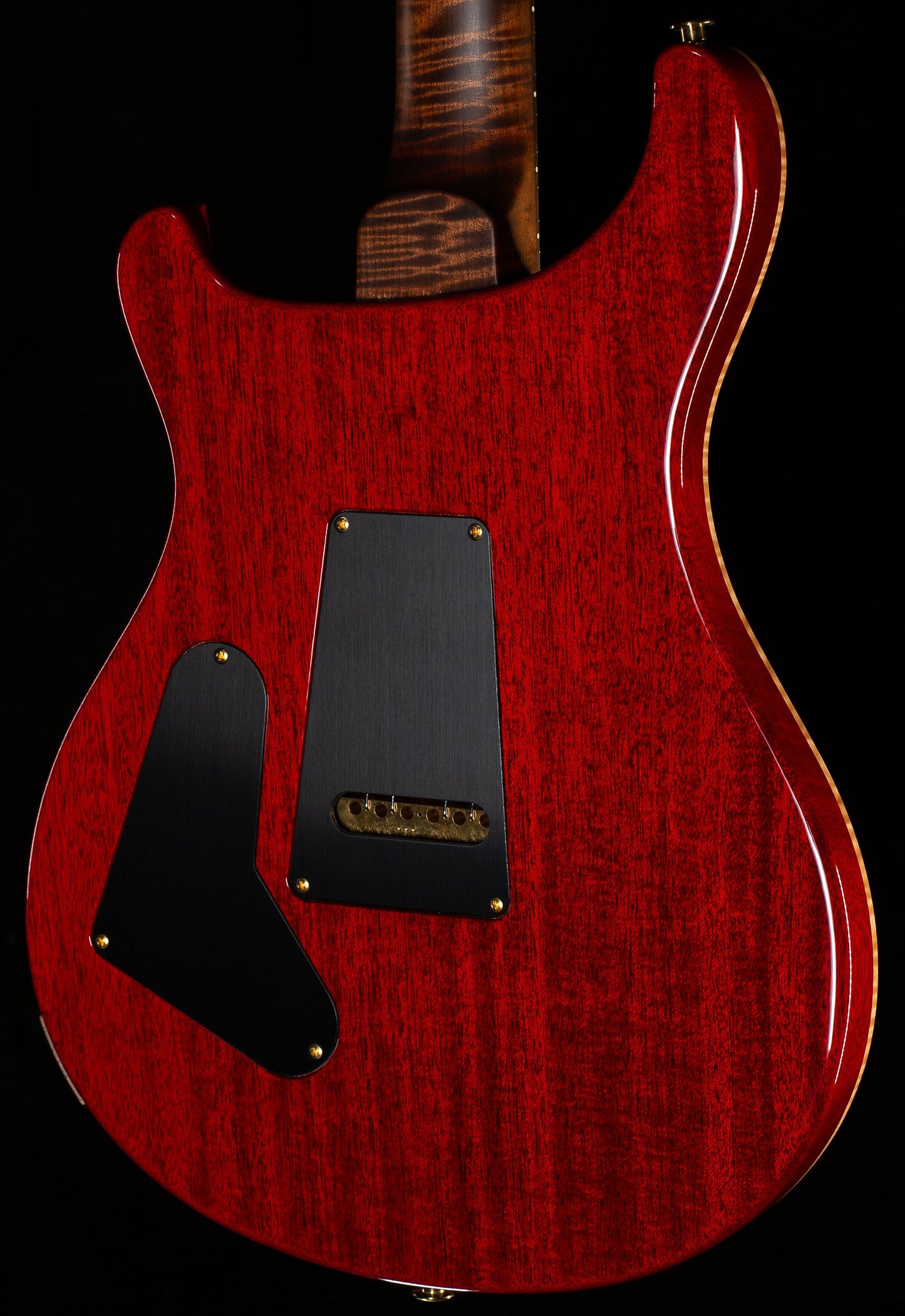 PRS Wood Library Custom 24 Blood Orange 10 Top Torrefied Maple Neck (163)