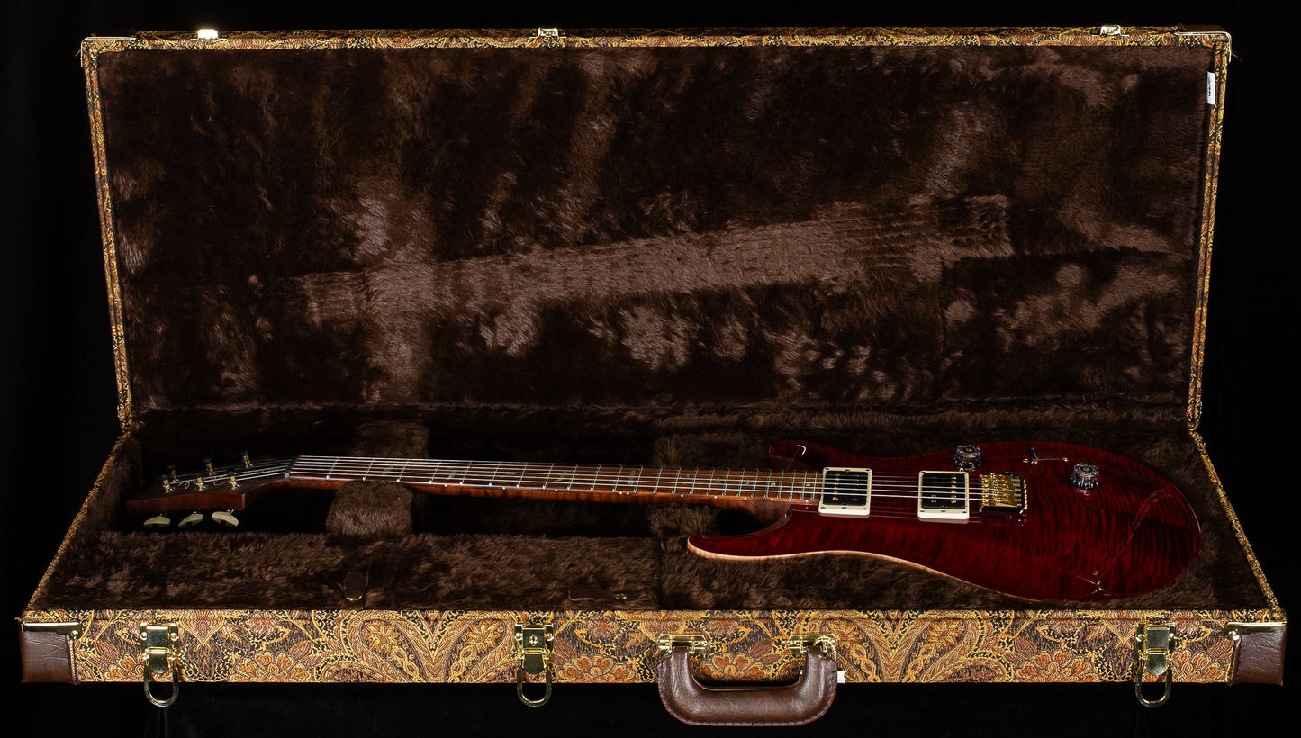 PRS Wood Library Custom 24 Red Tiger 10 Top Torrefied Maple Neck (165)