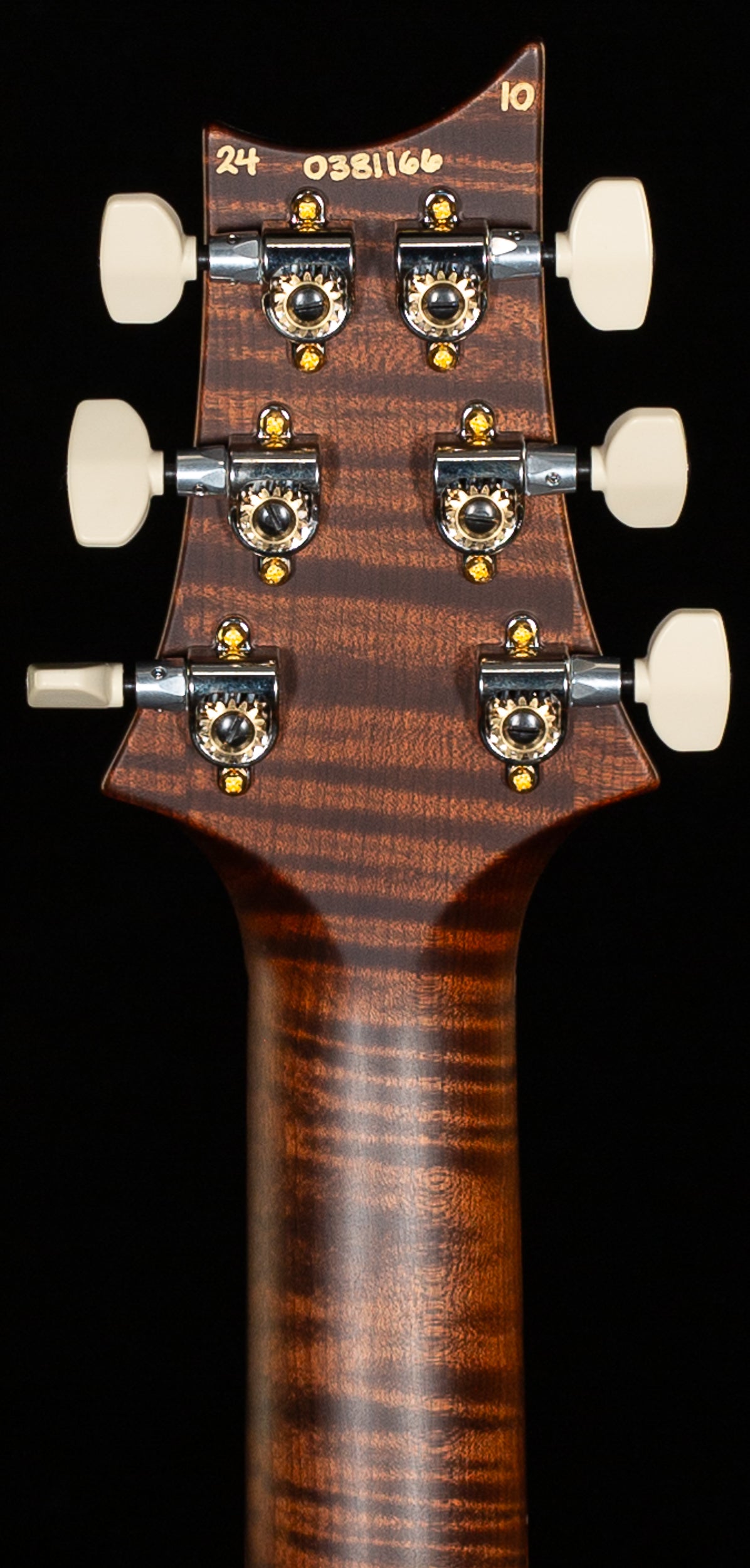 PRS Wood Library Custom 24 Jade Green Burst Quilt 10 Top Torrefied Maple Neck (166)
