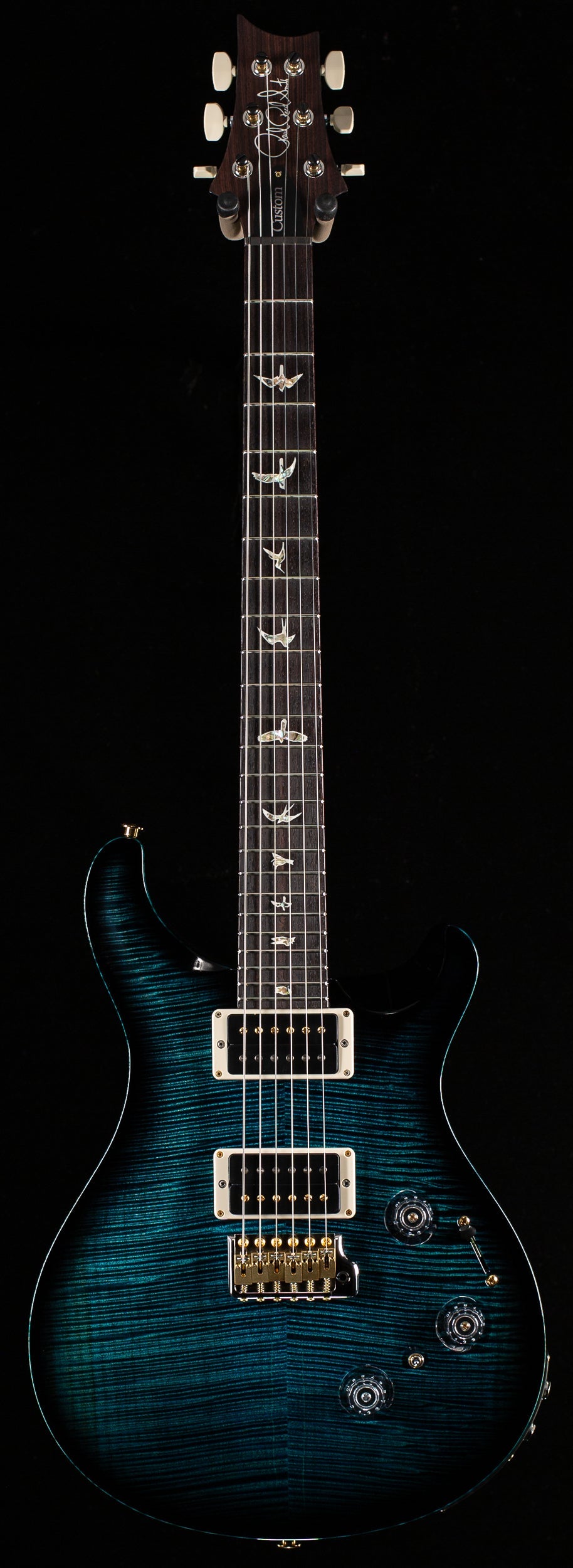 PRS Custom 24 Piezo Cobalt Smokeburst 10 Top (182)
