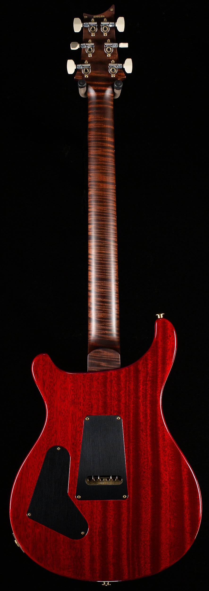 PRS Wood Library Custom 24 Blood Orange Quilt 10 Top Torrefied Maple Neck (814)