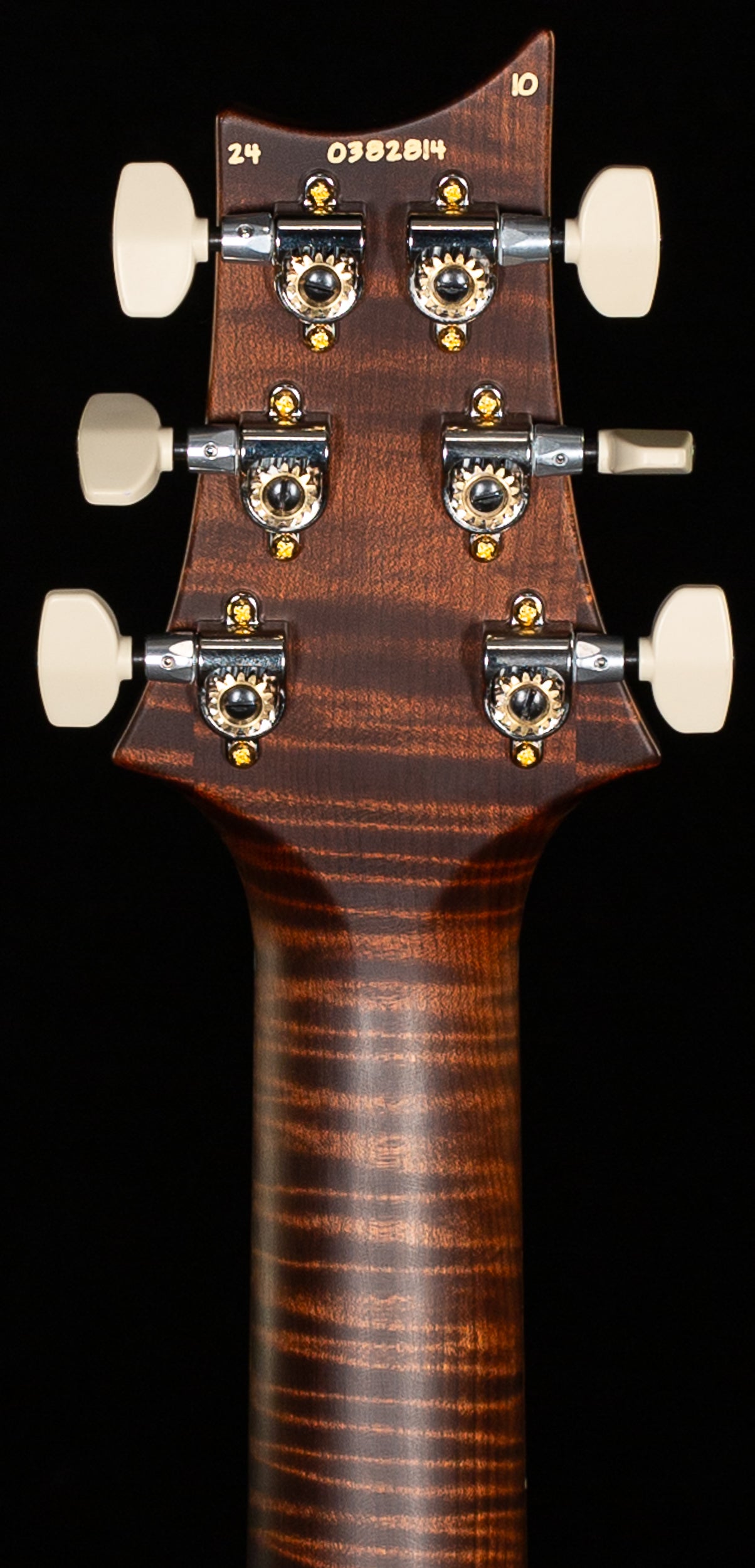 PRS Wood Library Custom 24 Blood Orange Quilt 10 Top Torrefied Maple Neck (814)