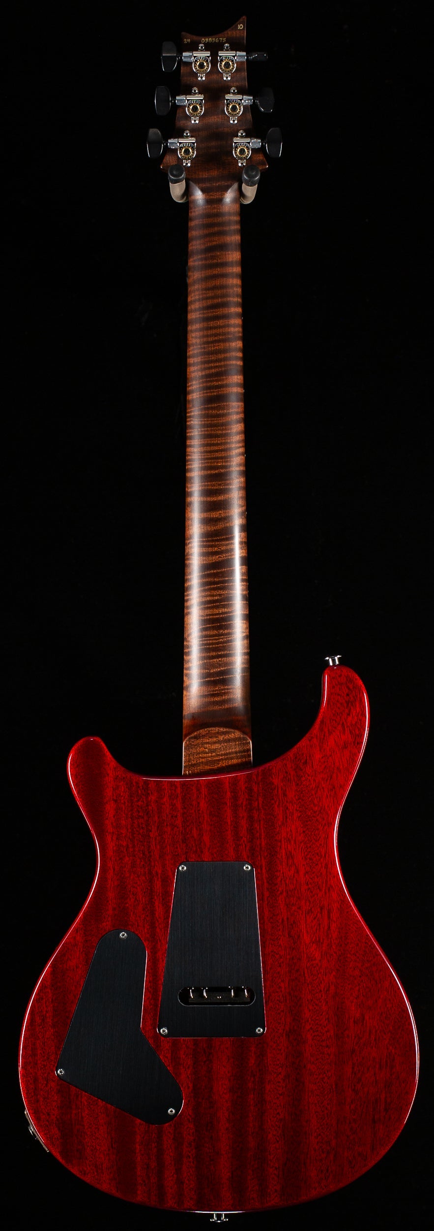 PRS Wood Library Custom 24 Floyd Charcoal Cherry Burst 10 Top (675)