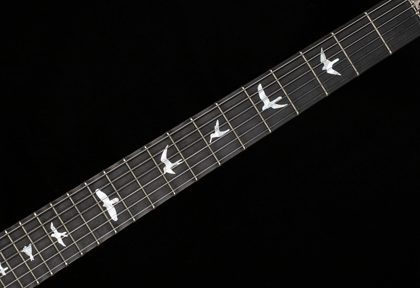 PRS Wood Library Custom 24 Floyd Charcoal Cherry Burst 10 Top (675)