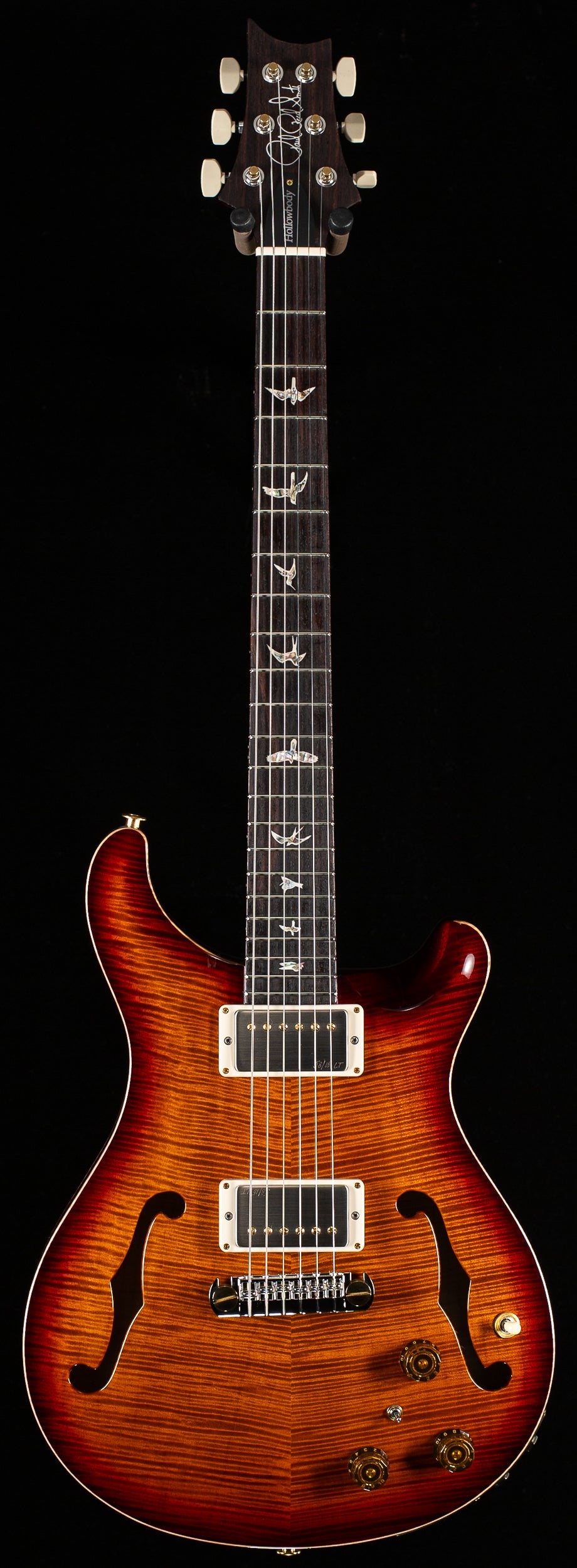 PRS Hollowbody II Piezo Dark Cherry Sunburst 10 Top (250)