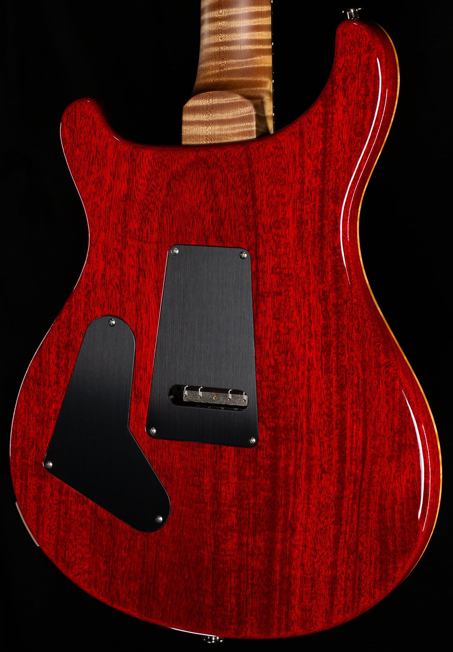PRS Wood Library Custom 24 Floyd Charcoal Cherry Burst Quilt 10 Top Torrefied Maple Neck (298)