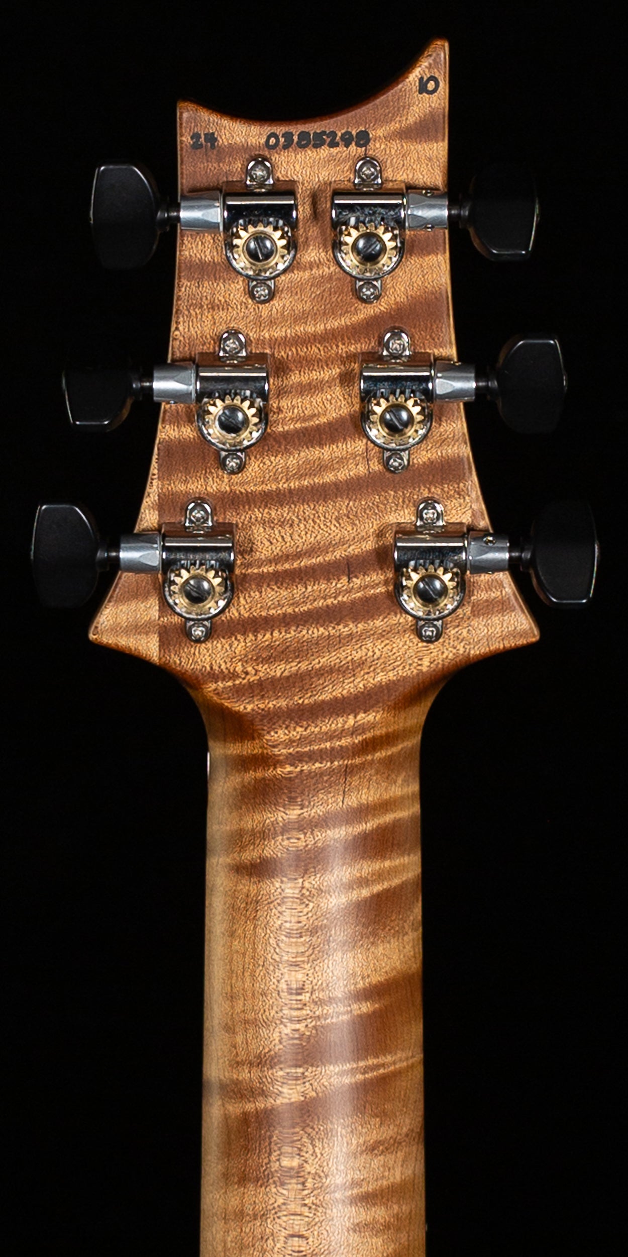 PRS Wood Library Custom 24 Floyd Charcoal Cherry Burst Quilt 10 Top Torrefied Maple Neck (298)