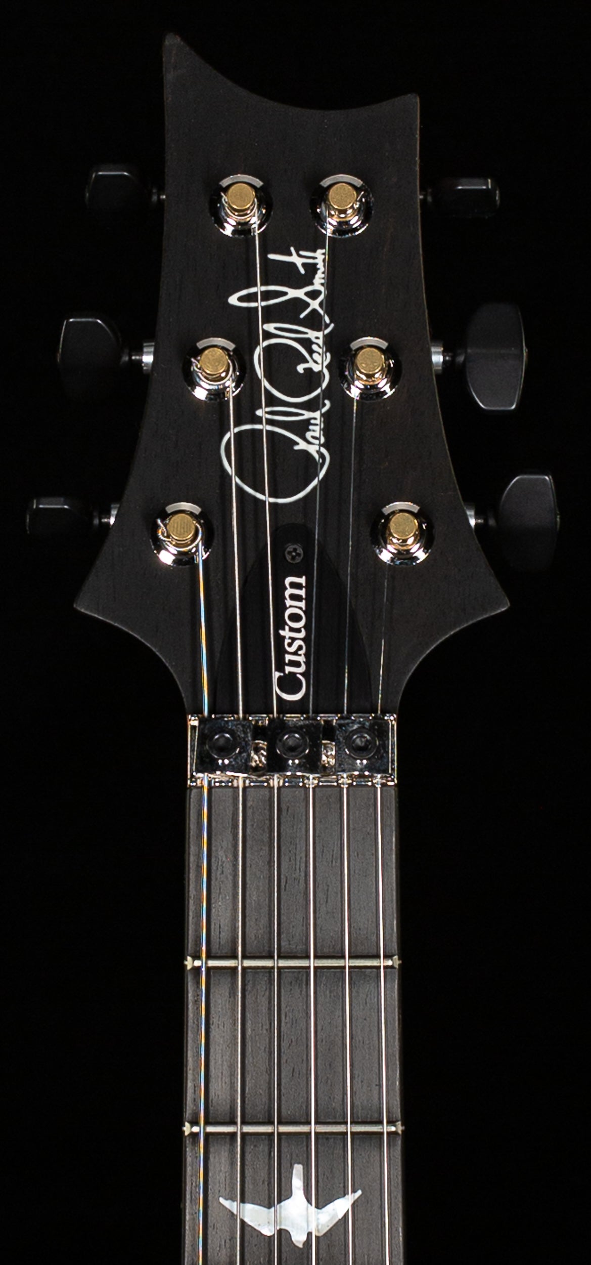 PRS Wood Library Custom 24 Floyd Grey Black Fade Quilt 10 Top (300)
