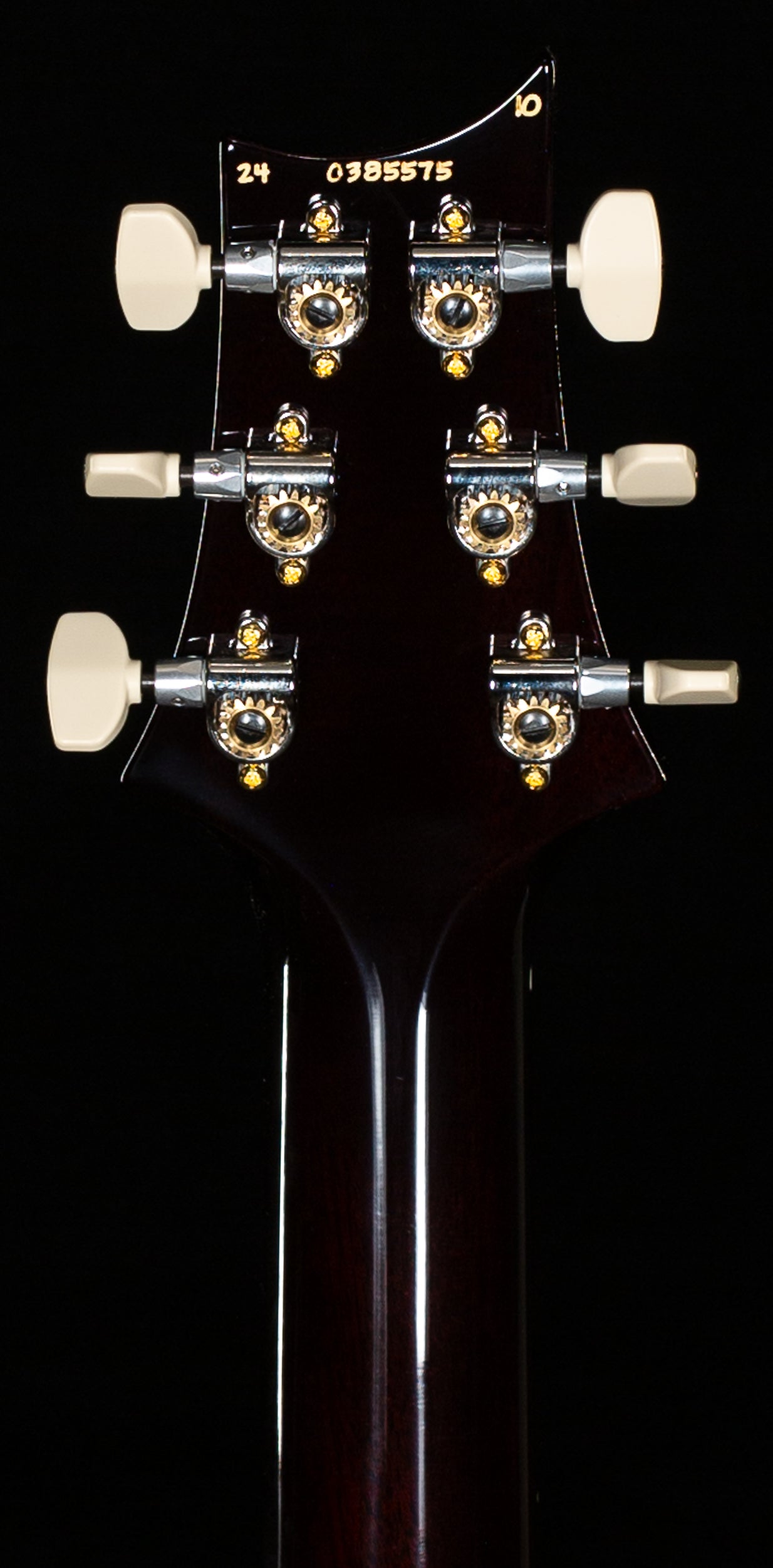 PRS Hollowbody II Piezo Black Gold Wraparound Burst 10 Top (575)