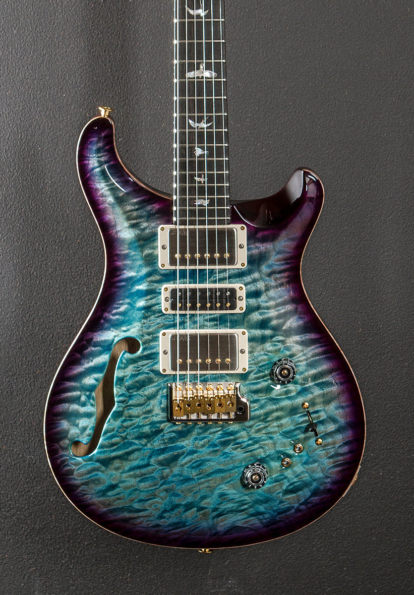 Special Semi-Hollow Wood Library Limited - Aquableux Purple Burst w/Korina