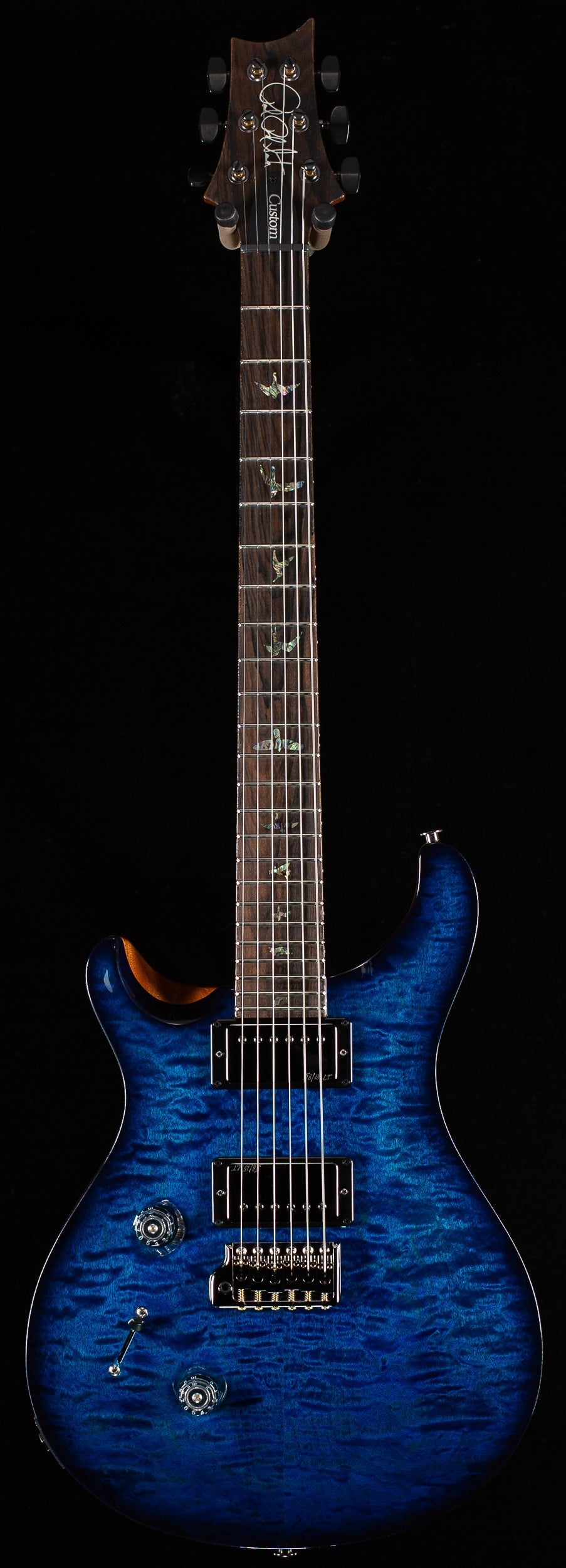 PRS Custom 24 Aquamarine Quilted Maple 10 Top Lefty (594)