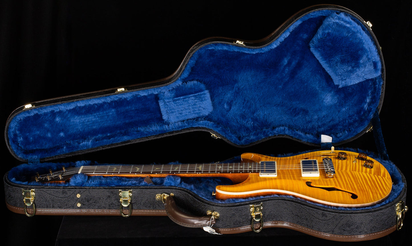 PRS Wood Library Hollowbody II Piezo 10 Top Santana Yellow Brazilian Rosewood (753)