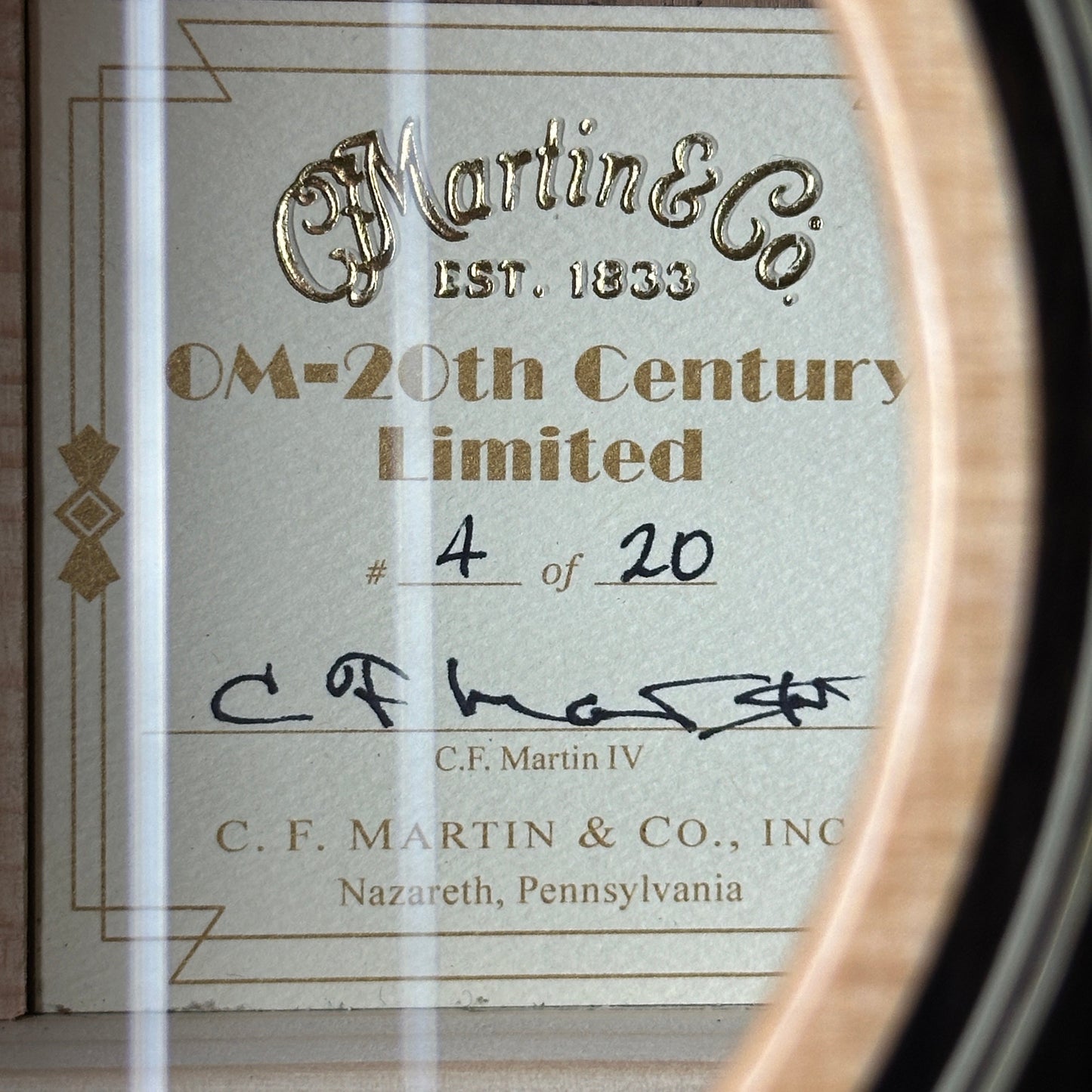 Martin OM 20th Century Limited (#4 of 20) w/case